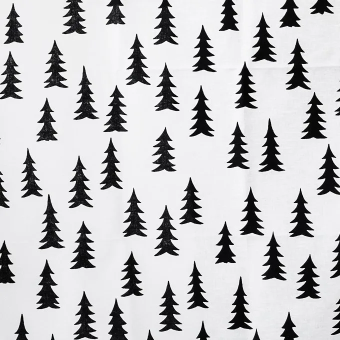 Toalha impermeável Gran, preto-branco Fine Little Day