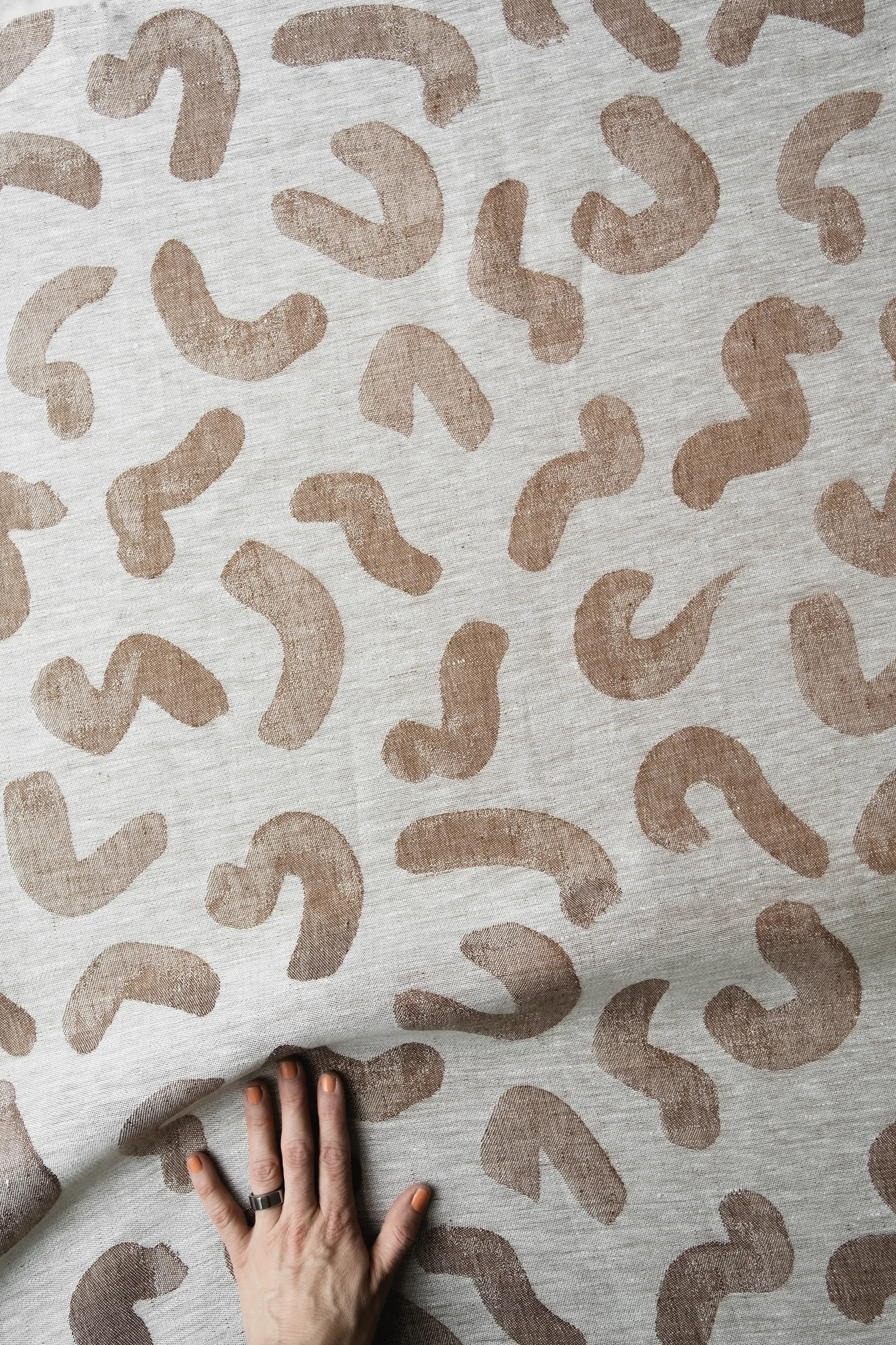 Udon tecido, Marrom Fine Little Day