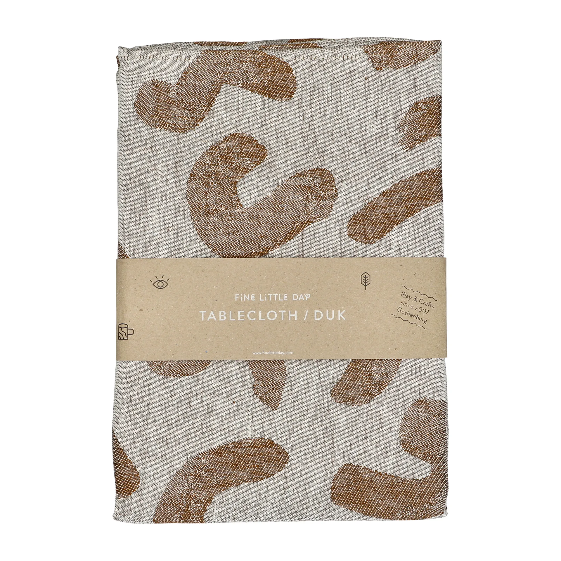 Udon toalha de mesa 147x250 cm, Marrom Fine Little Day
