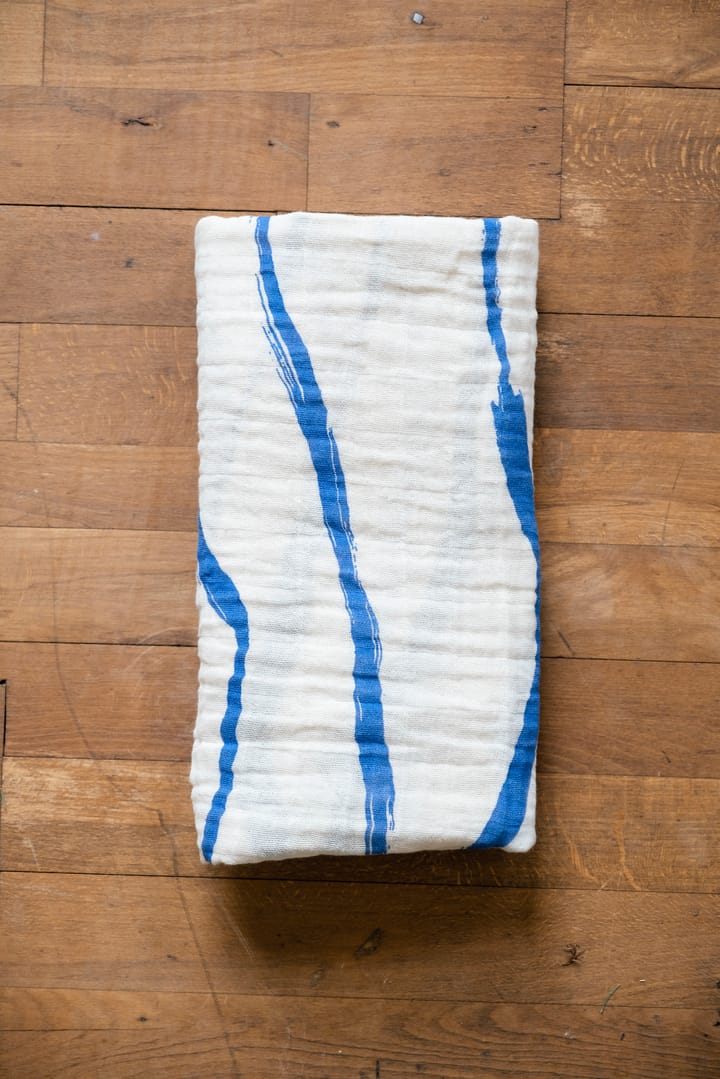 Våg muslin manta 120x120 cm, Azul Fine Little Day