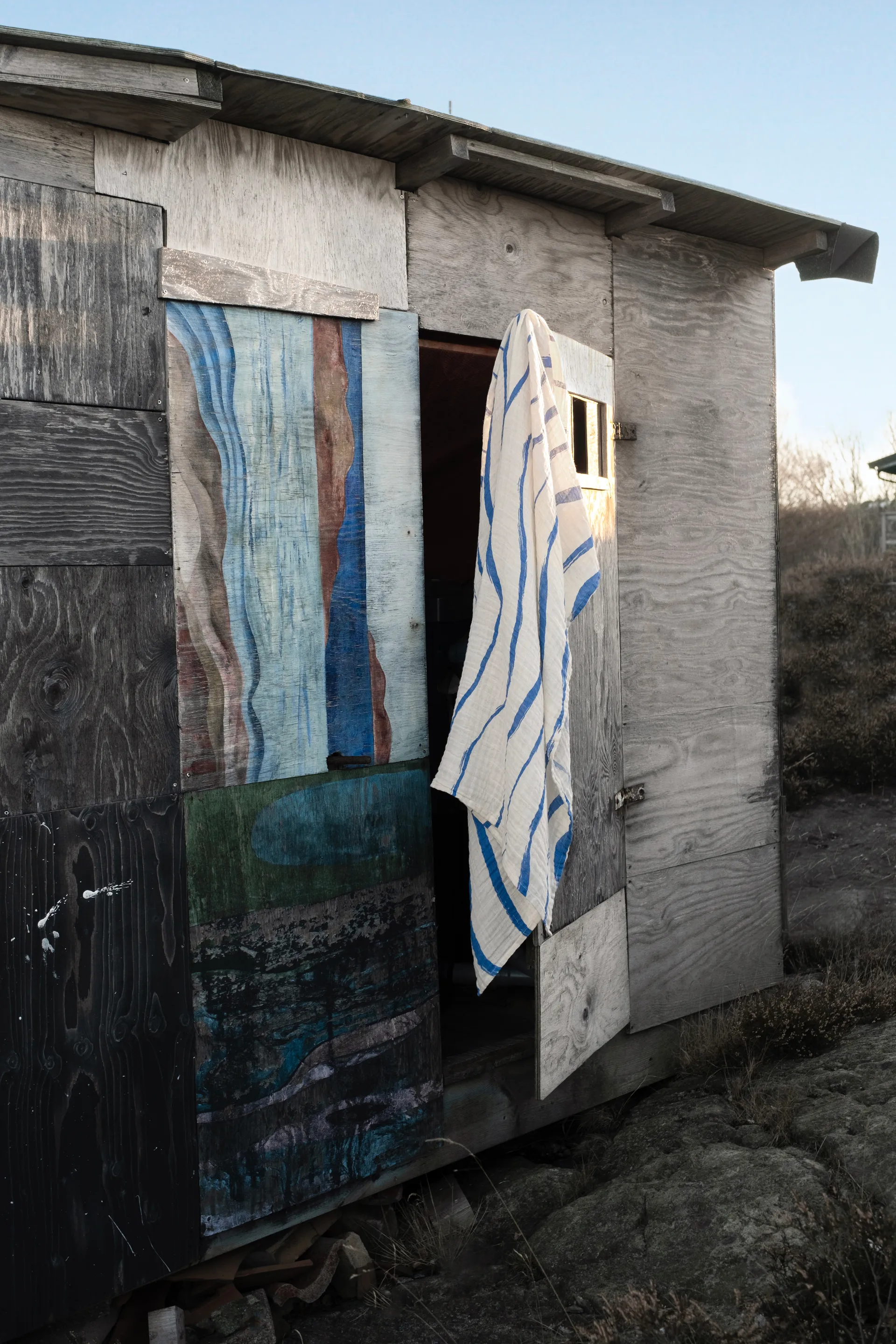 Våg muslin manta 120x120 cm, Azul Fine Little Day