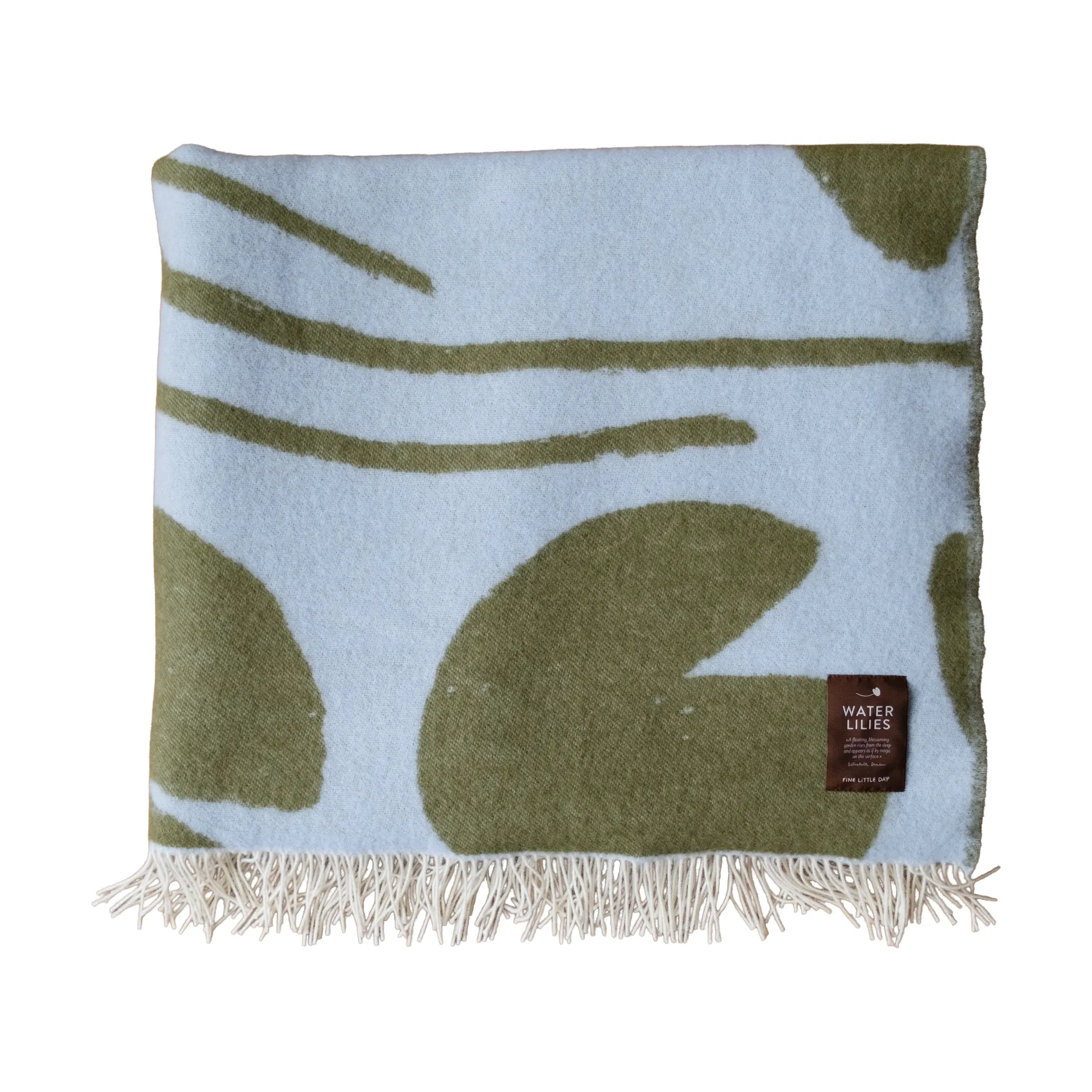 Water lilies manta 130x220 cm, Azul-verde Fine Little Day