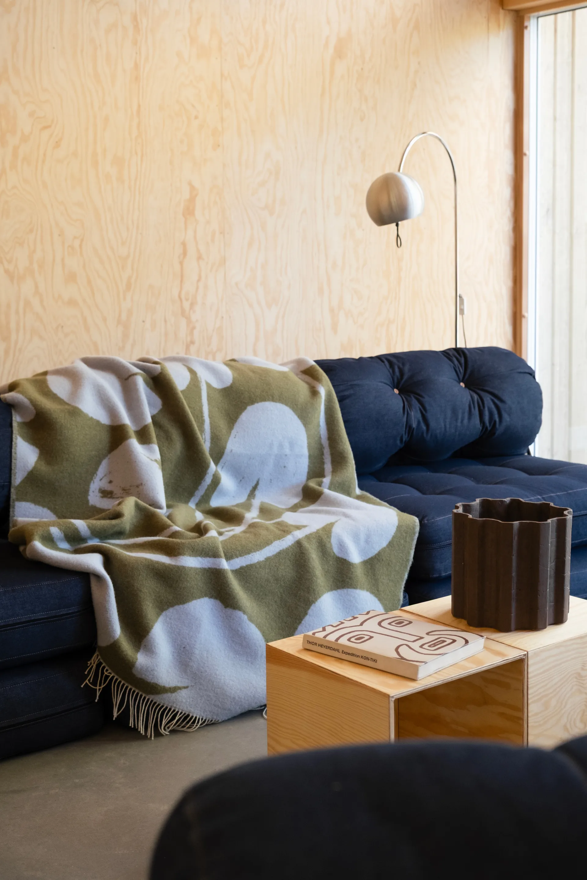 Water lilies manta 130x220 cm, Azul-verde Fine Little Day