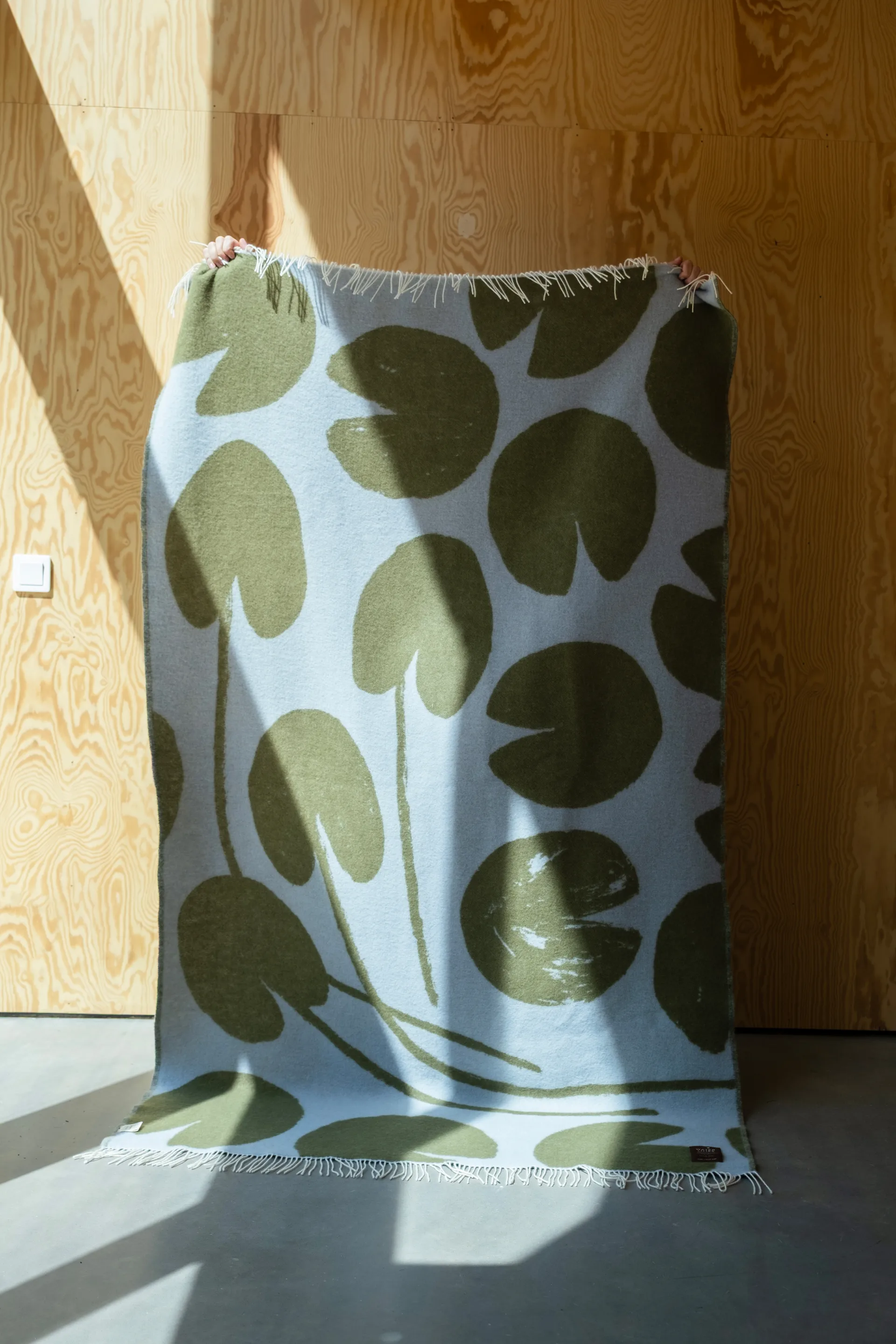 Water lilies manta 130x220 cm, Azul-verde Fine Little Day