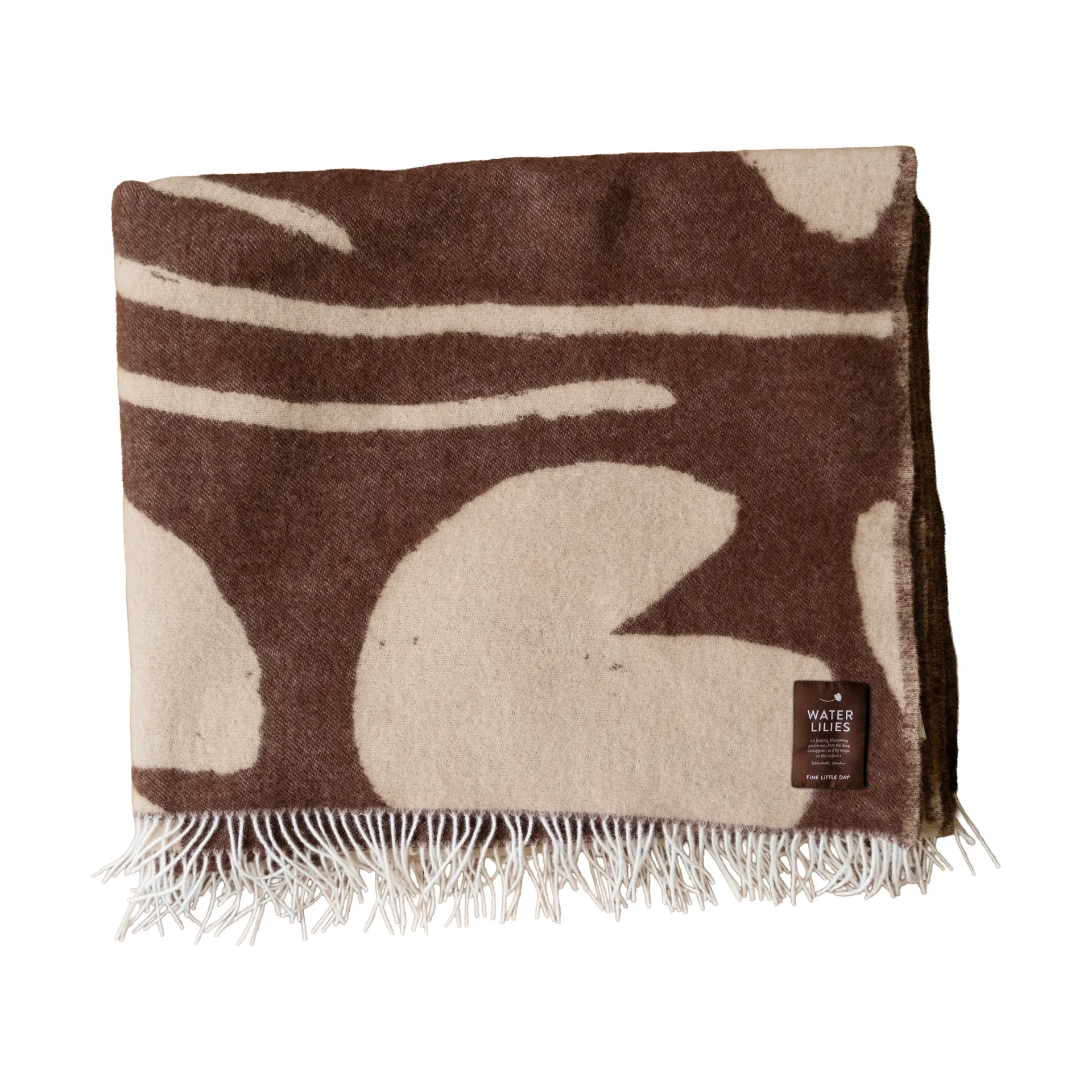 Water lilies manta 130x220 cm, Castanho Fine Little Day