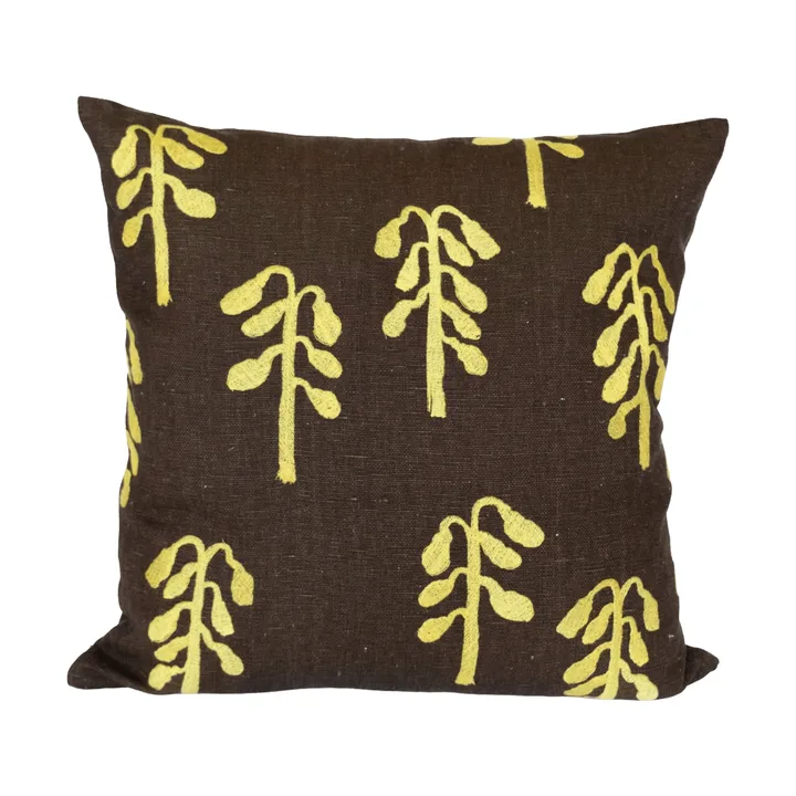 Weeping birch capa de almofada - Castanho-amarelo, 48x48 cm - Fine Little Day