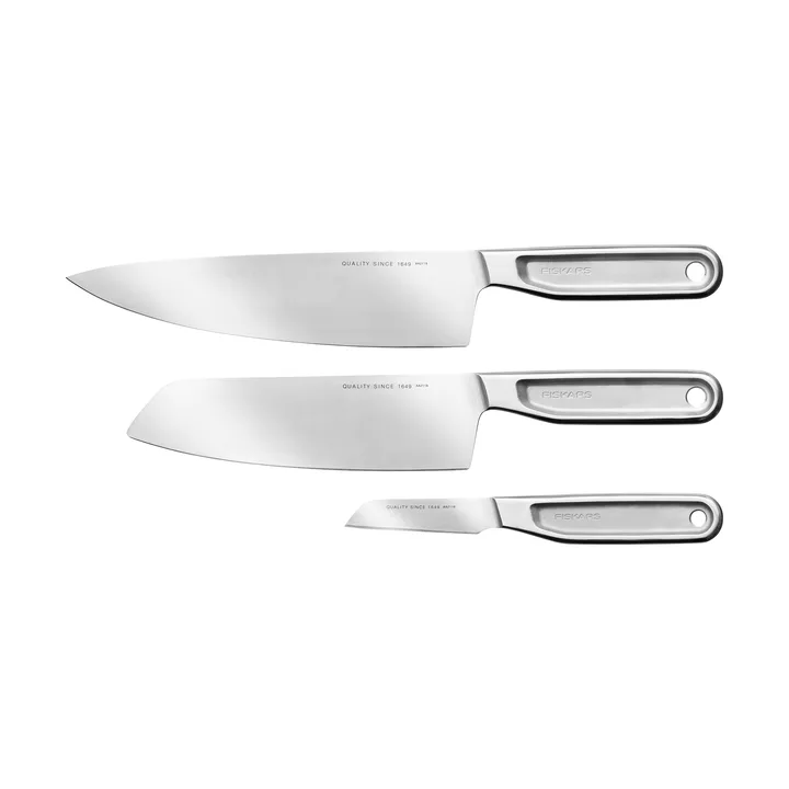 All Steel conjunto de facas - 3 peças - Fiskars