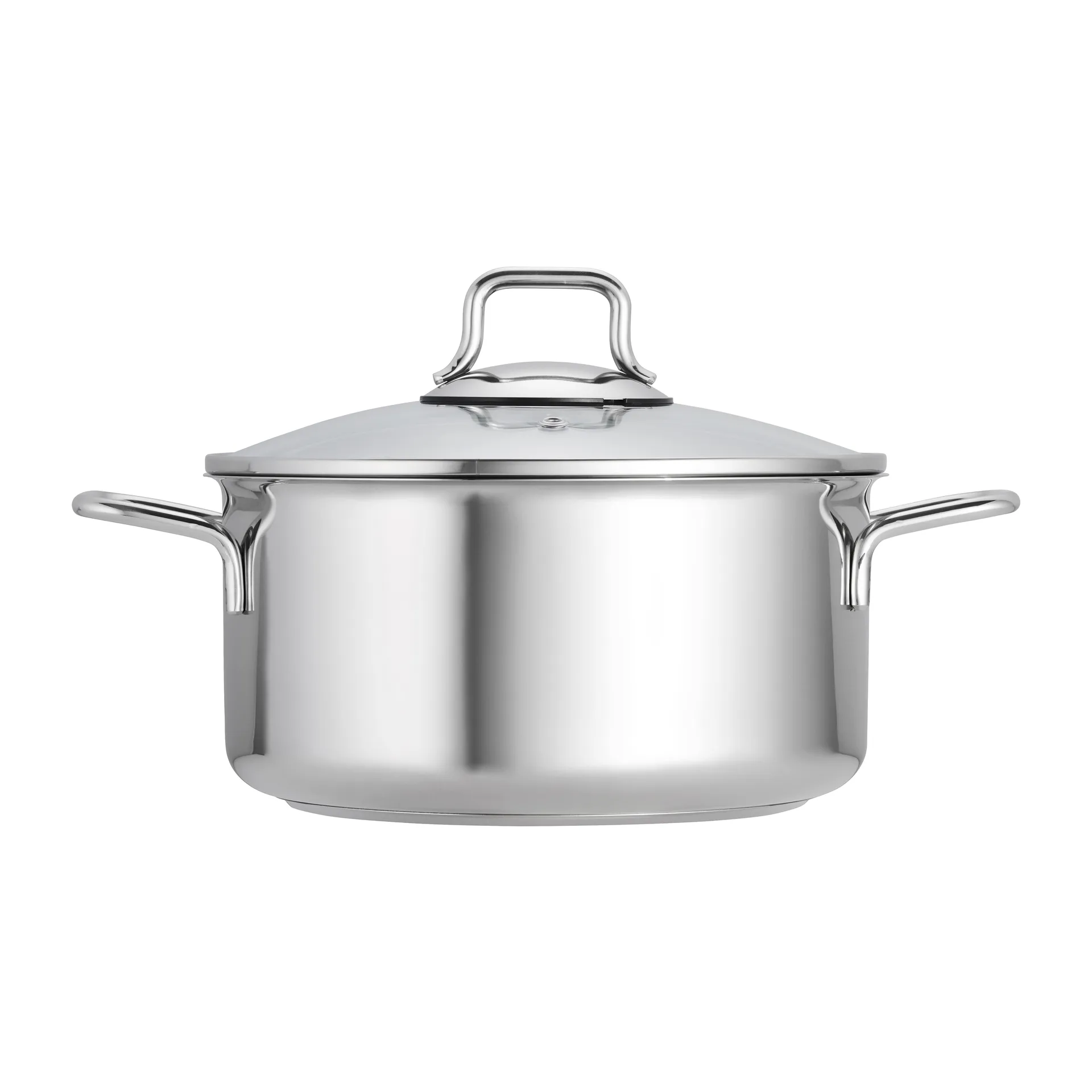 Conjunto de tacho e caçarola com tampa de vidro Fiskars, 3 un., Aço inoxidável Fiskars