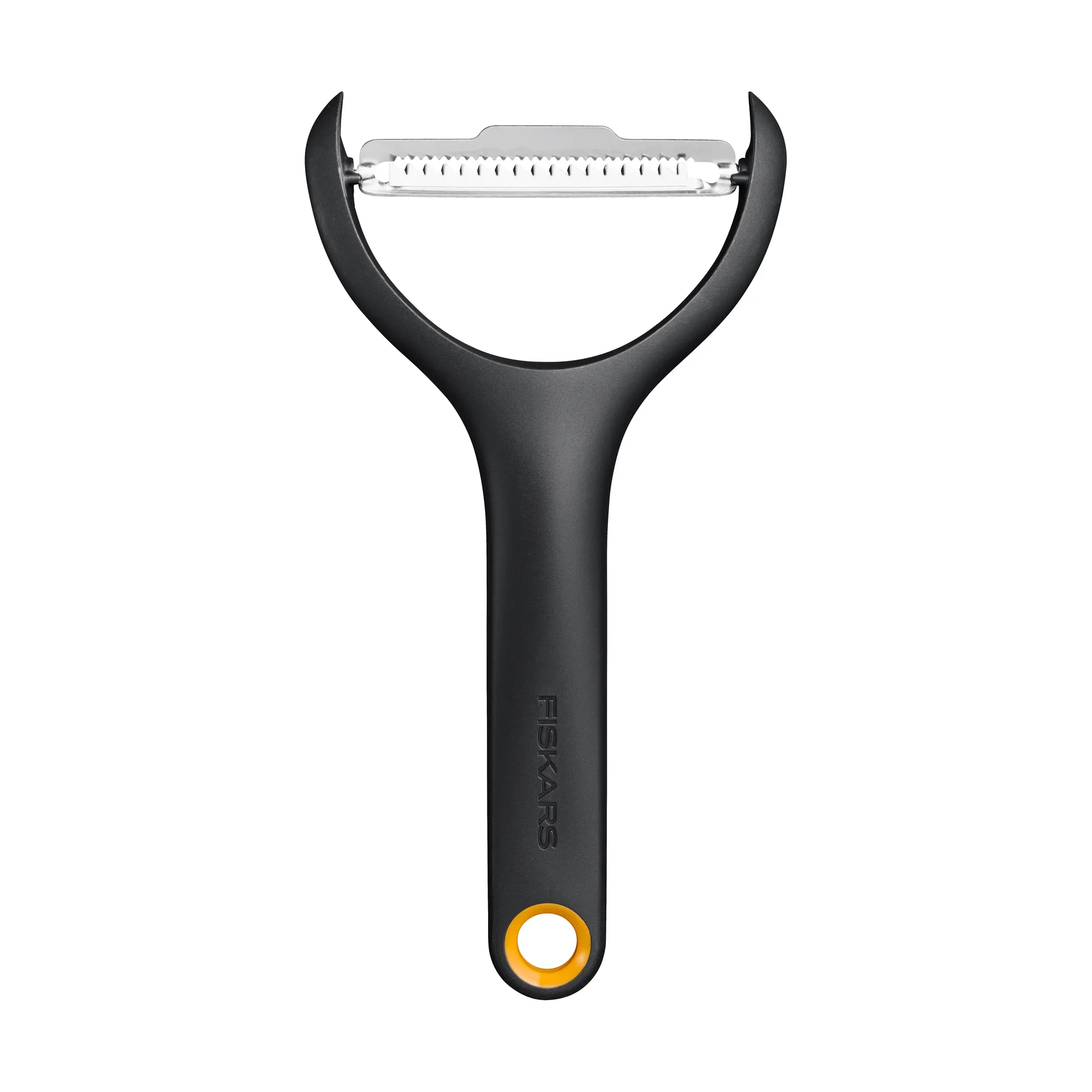 Descascador de vegetais Functional Form, Preto, descascador julienne, em Y Fiskars