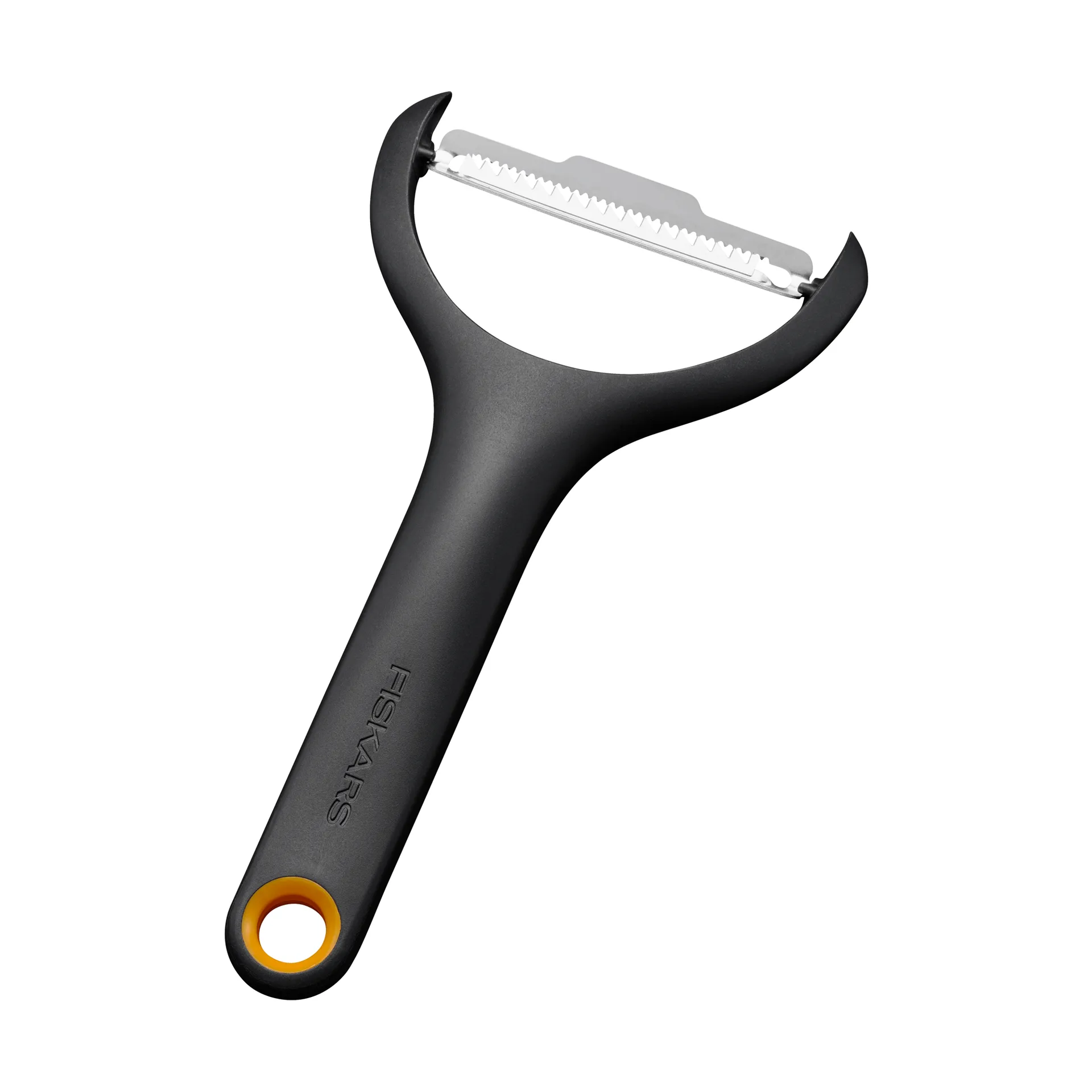 Descascador de vegetais Functional Form, Preto, descascador julienne, em Y Fiskars
