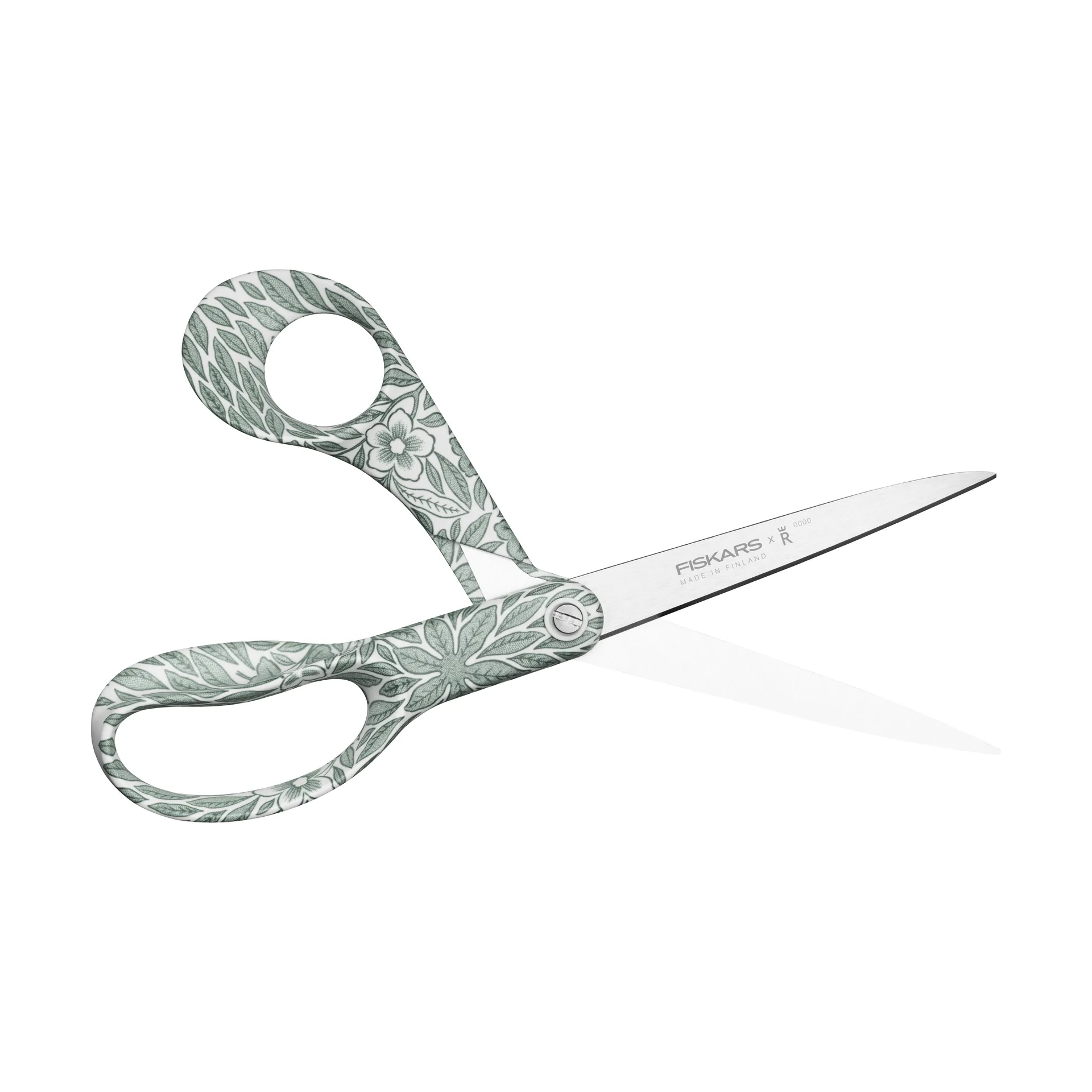 Fiskars x Rörstrand tesoura universal, Ostindia Floris verde, 21 cm Fiskars