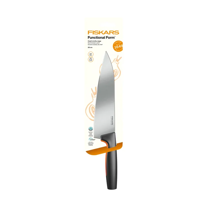 Functional Form faca de chef - Grande, aço inoxidável - Fiskars