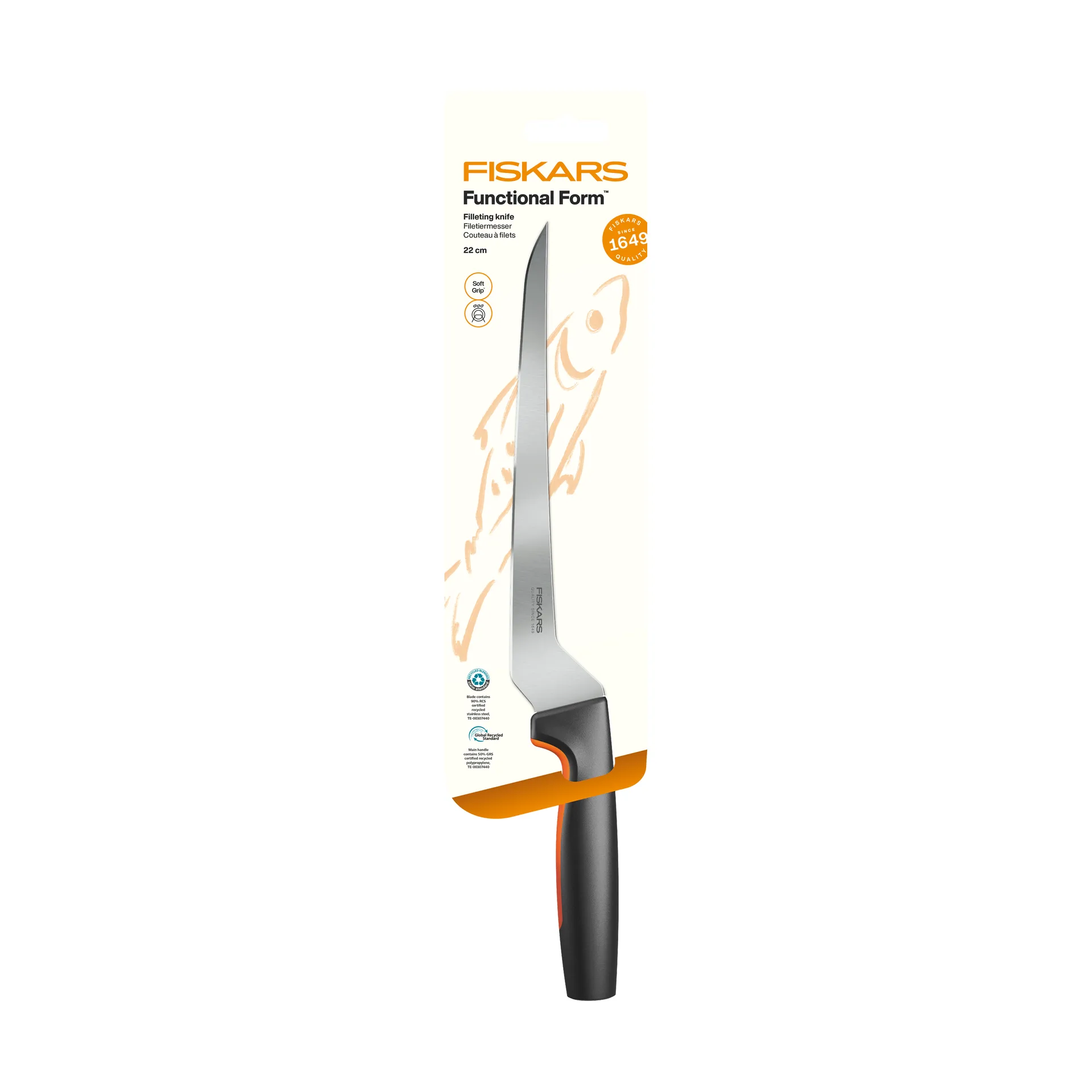 Functional Form faca de filetar, Aço inoxidável Fiskars