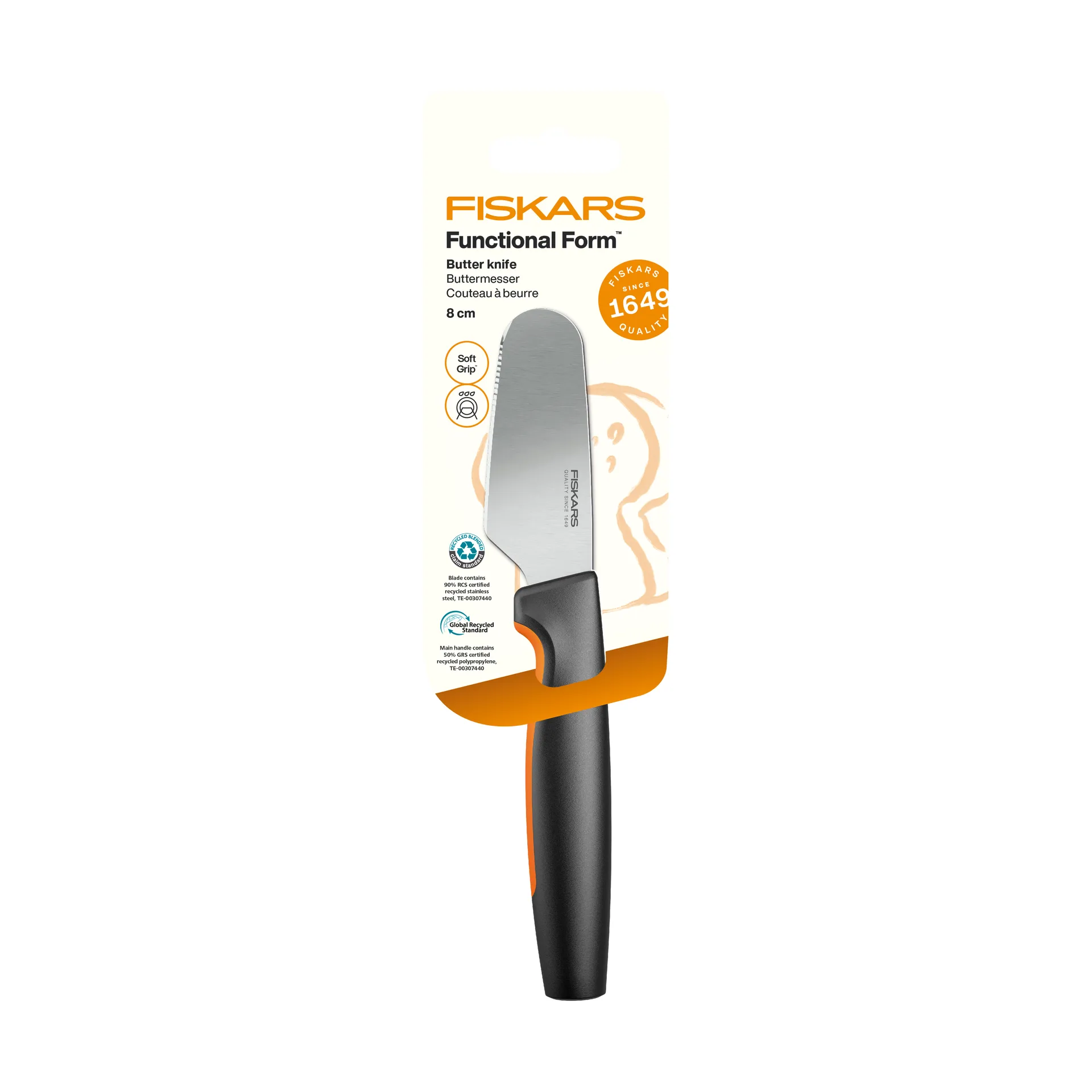 Functional Form faca de manteiga, Aço inoxidável Fiskars