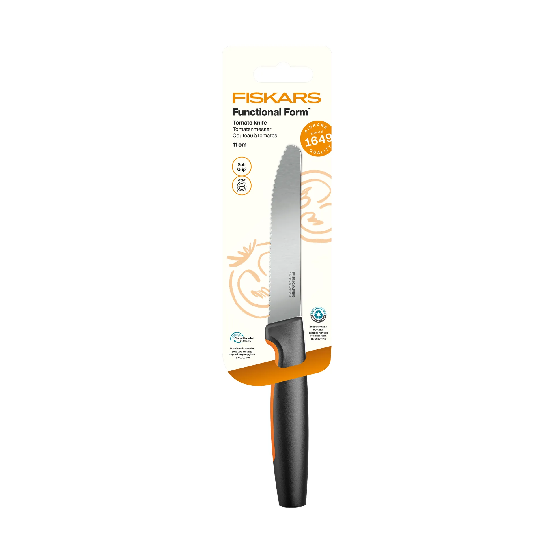 Functional Form faca de tomate, Aço inoxidável Fiskars