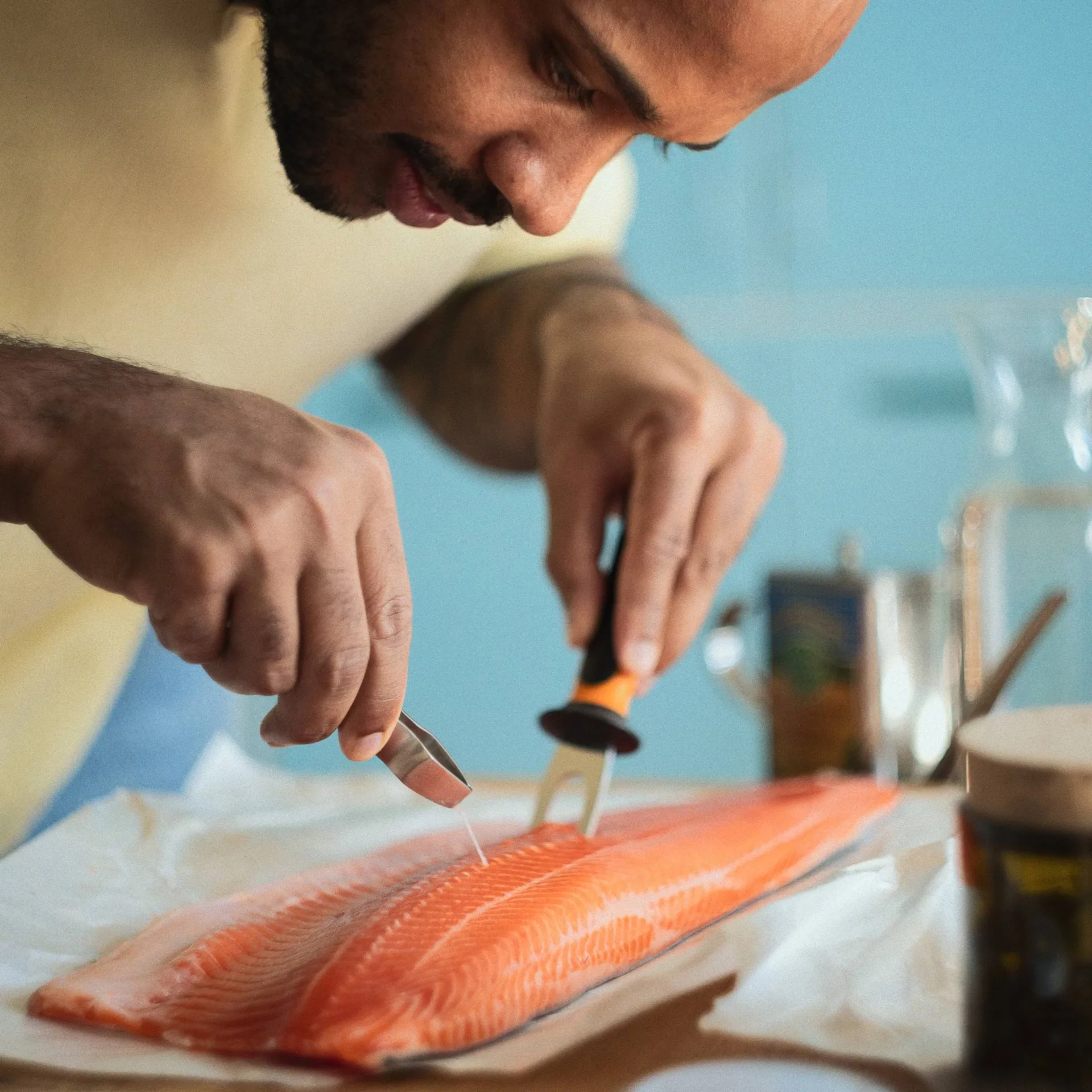 Functional Form pinça para espinhas de peixe, Aço inoxidável, 20 cm Fiskars