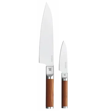 Norden faca de chef + faca para legumes conjunto de facas de 2 peças - Aço inoxidável-bétula - Fiskars