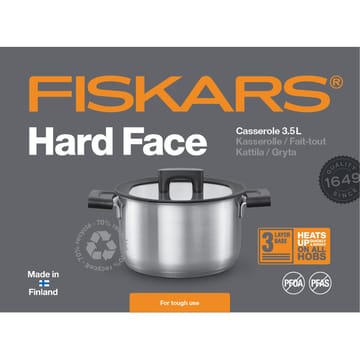 Panela com tampa aço Hard Face - 3,5 l - Fiskars