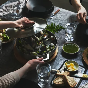 Panela de aço inoxidável com tampa Norden 28 cm - 28 cm - Fiskars