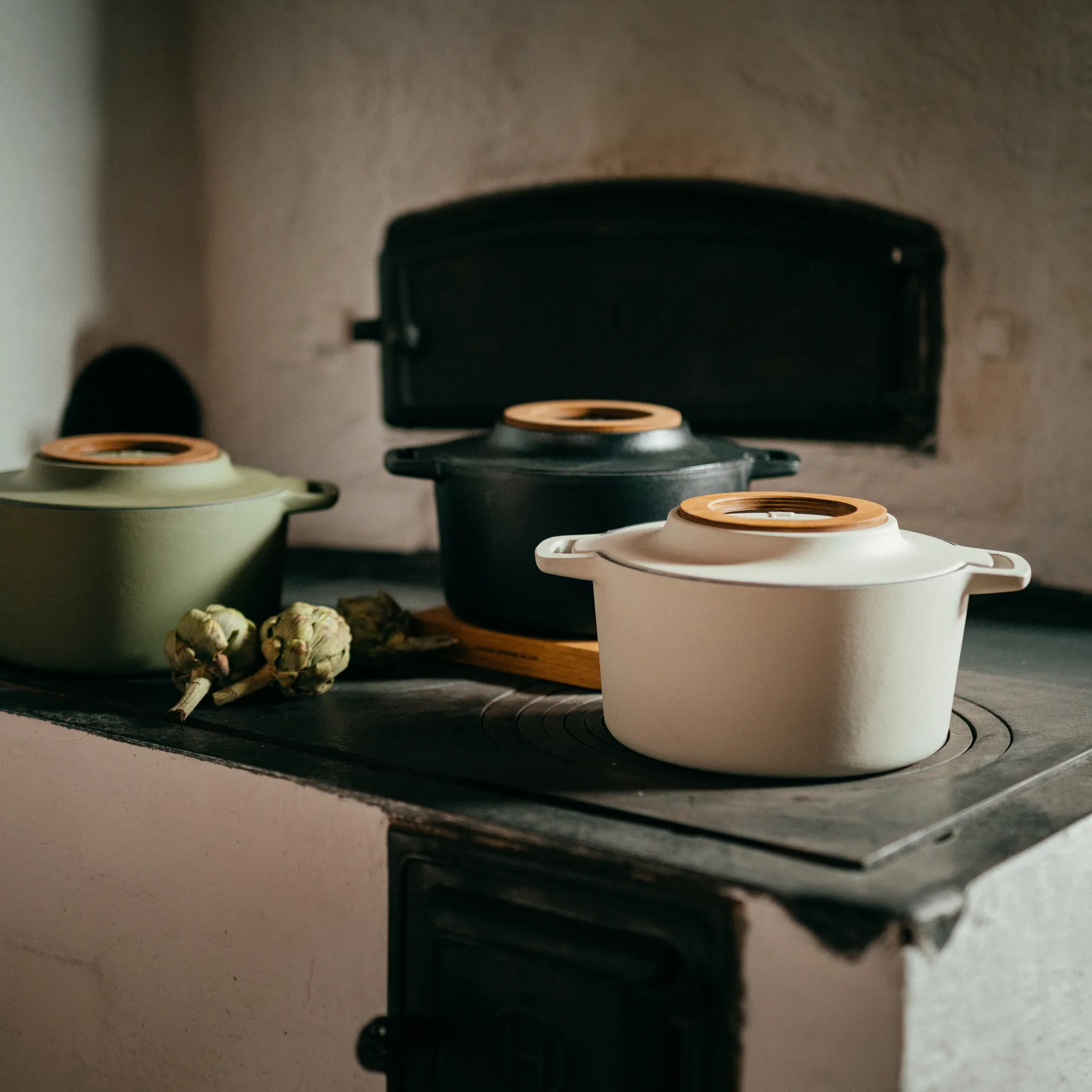 Panela de ferro fundido Norden, bétula, 4 L Fiskars