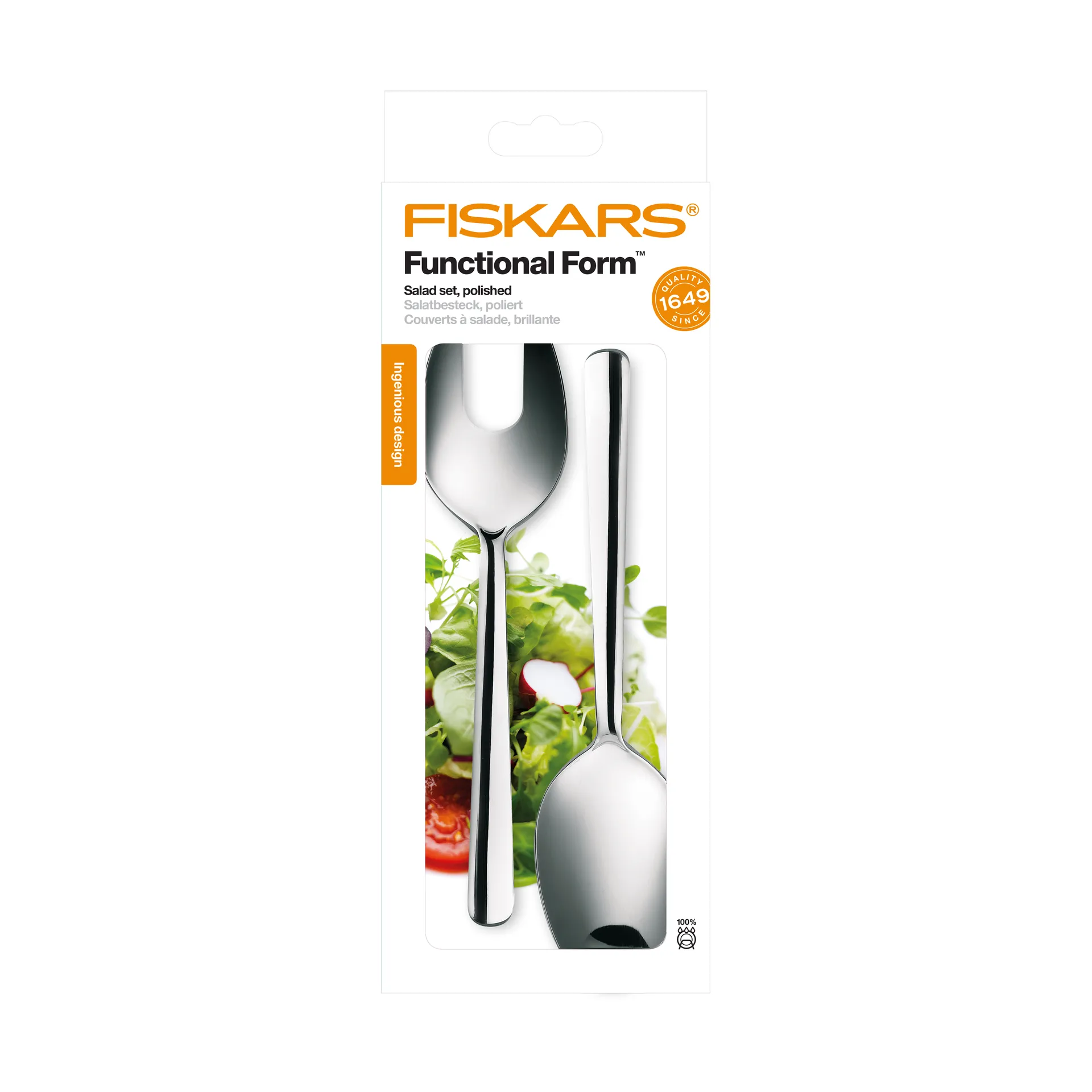 Talheres de salada Functional Form, 2 peças, Brilhante Fiskars