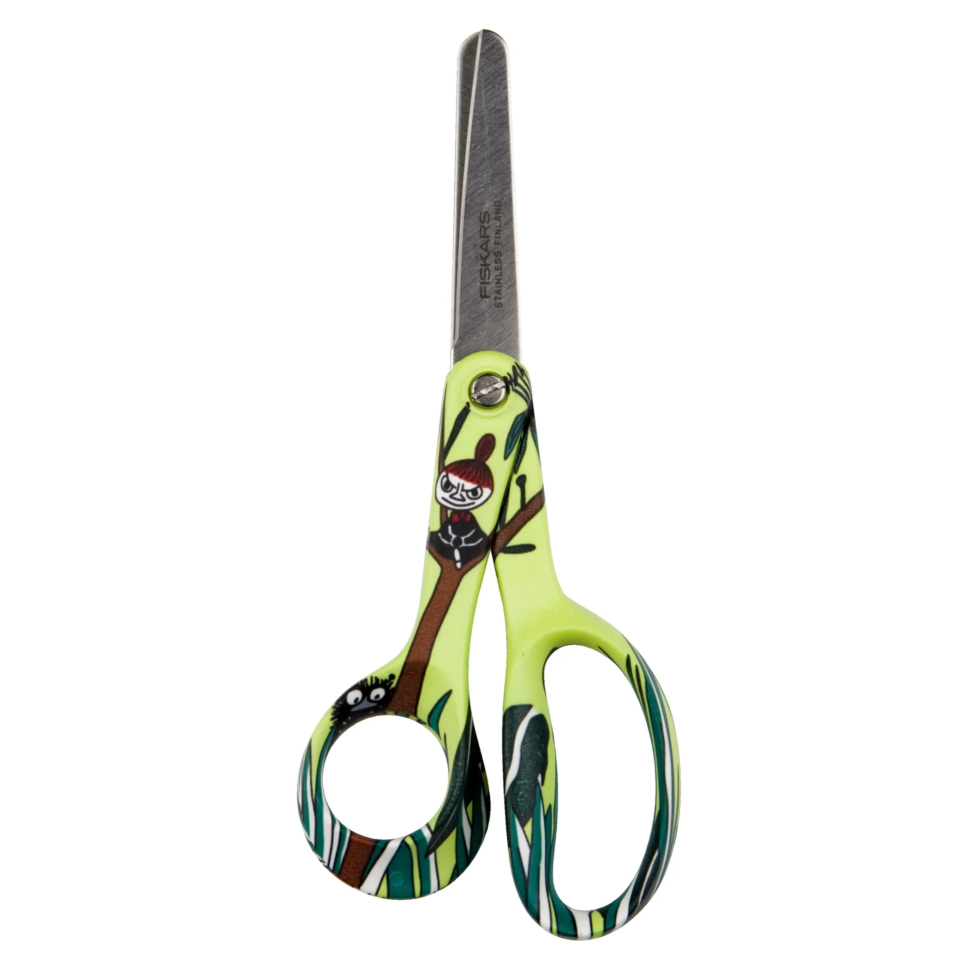 Tesoura para esquerdino Little My children, verde Fiskars