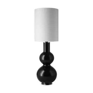 Candeeiro de mesa Augusta, base preta - Babel Beige L - Flavia Lamps