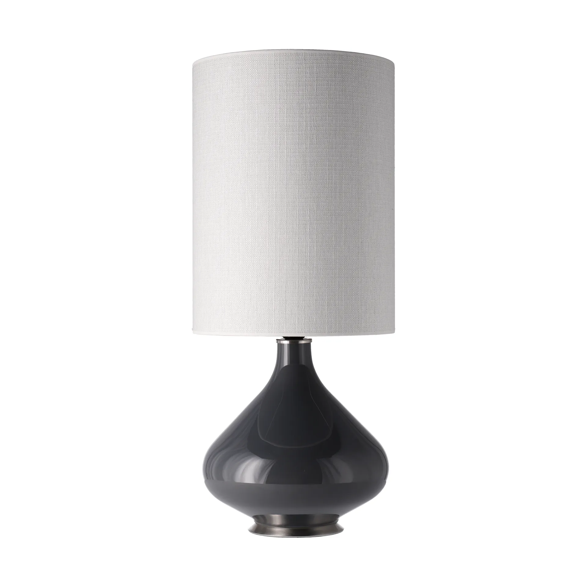 Candeeiro de mesa Flavia, base cinza, Babel Beige L Flavia Lamps