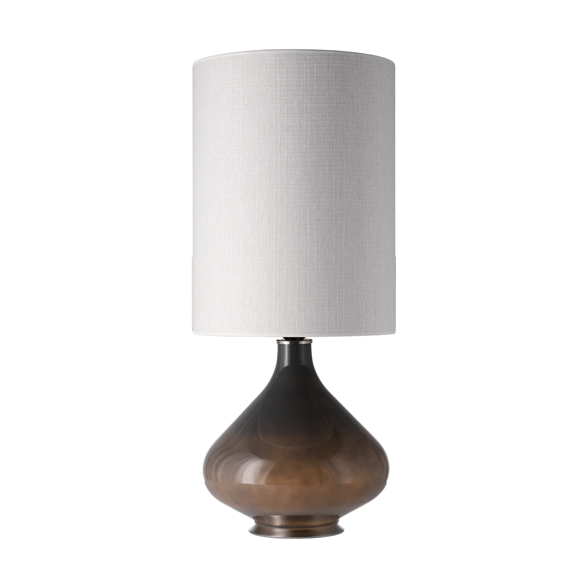 Candeeiro de mesa Flavia, base cinza, Babel Beige L Flavia Lamps