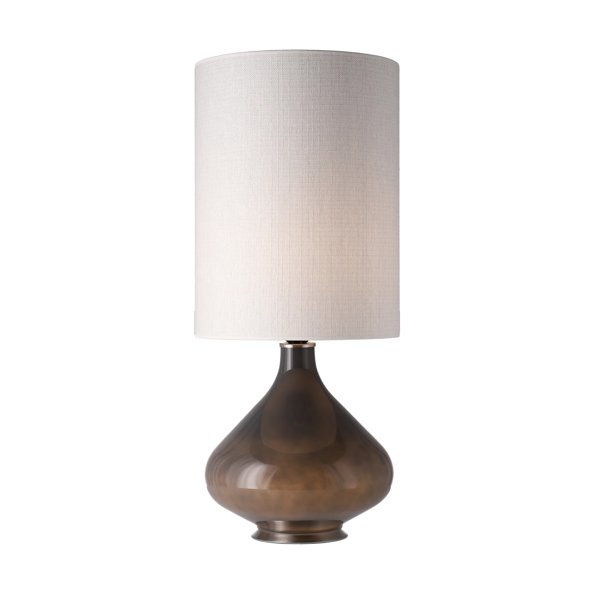 Candeeiro de mesa Flavia, base cinza, Babel Beige L Flavia Lamps