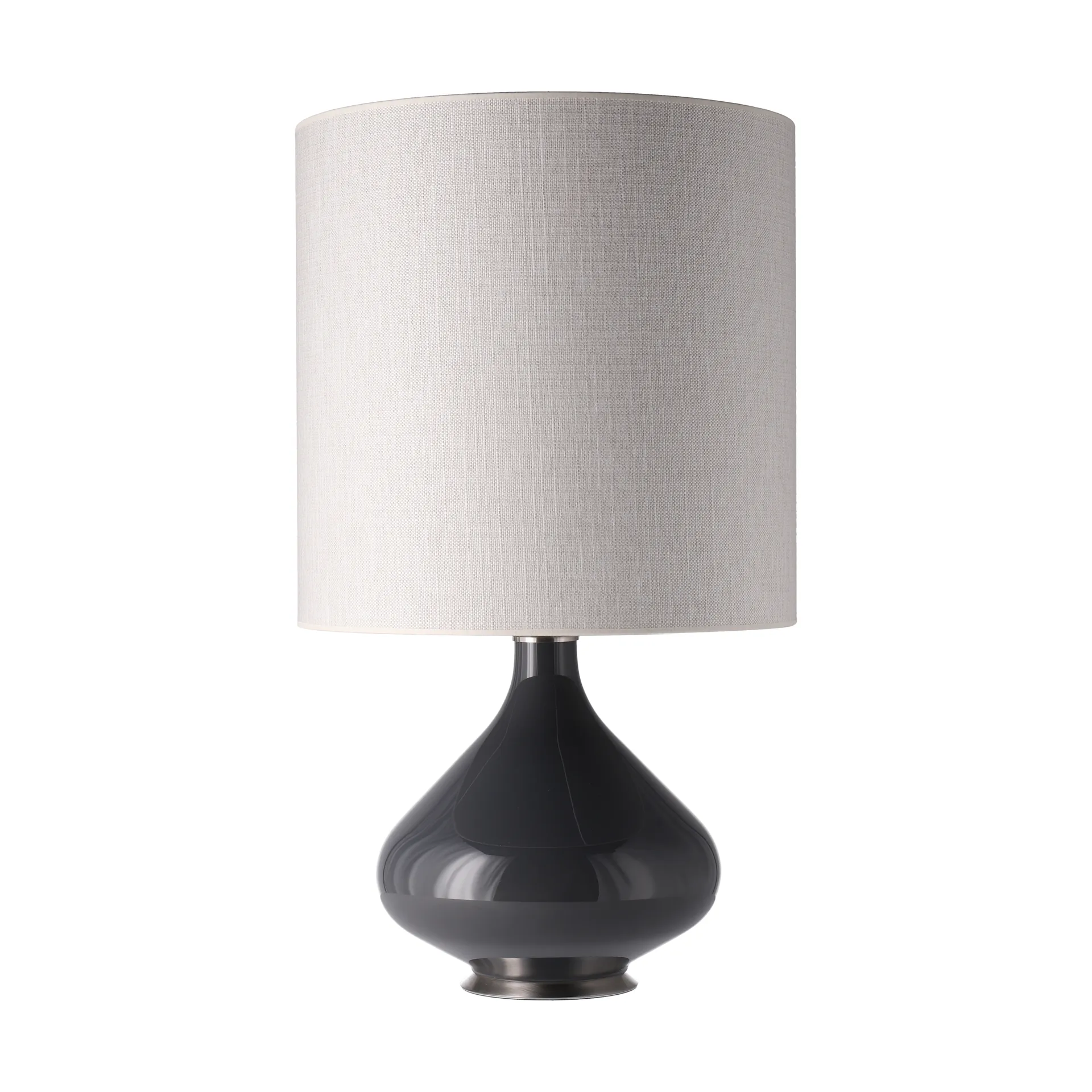 Candeeiro de mesa Flavia, base cinza, Babel Beige M Flavia Lamps