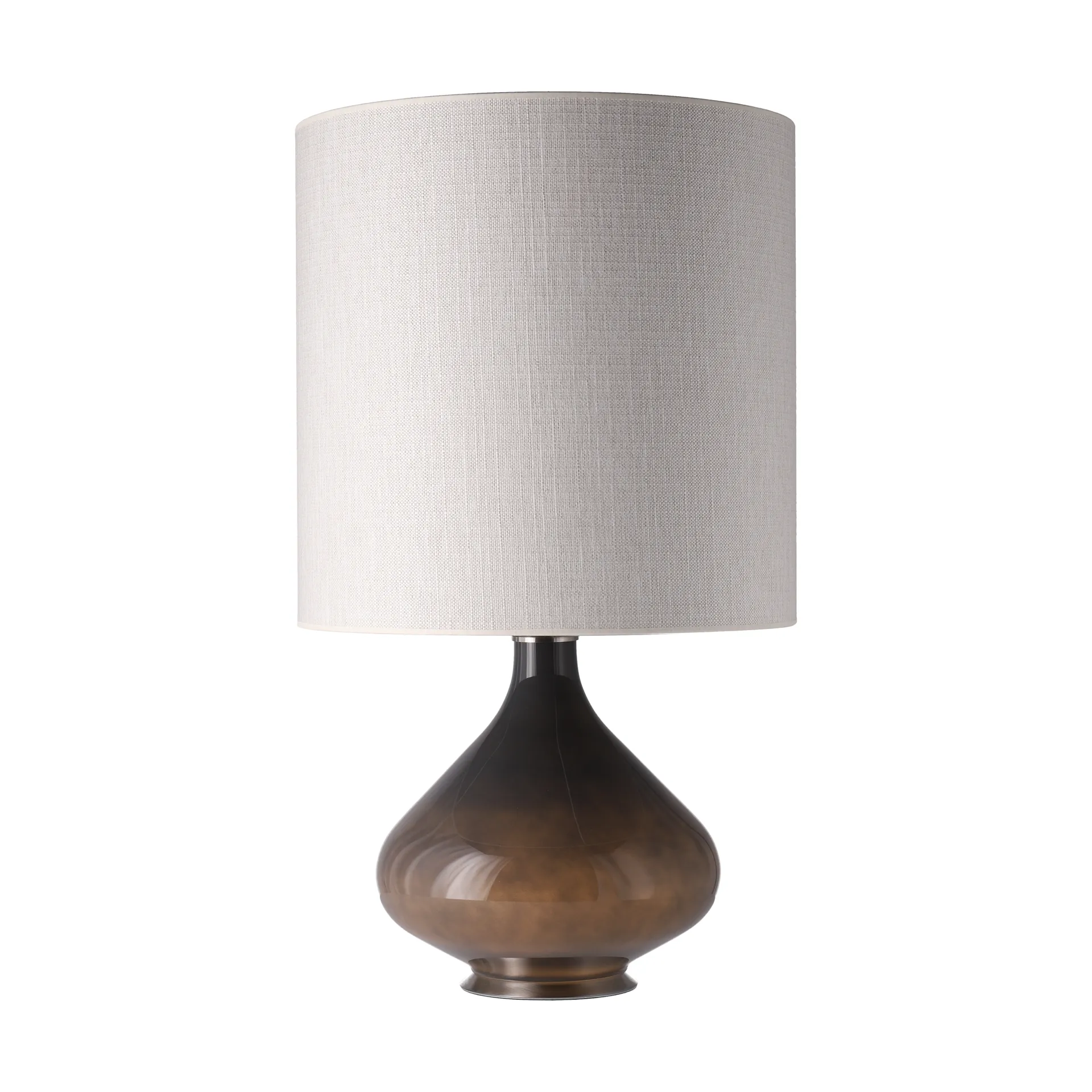 Candeeiro de mesa Flavia, base cinza, Babel Beige M Flavia Lamps