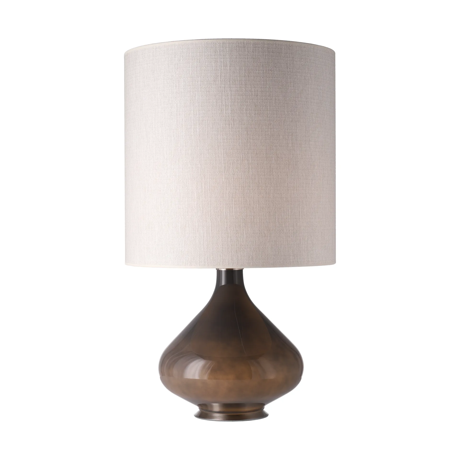 Candeeiro de mesa Flavia, base cinza, Babel Beige M Flavia Lamps