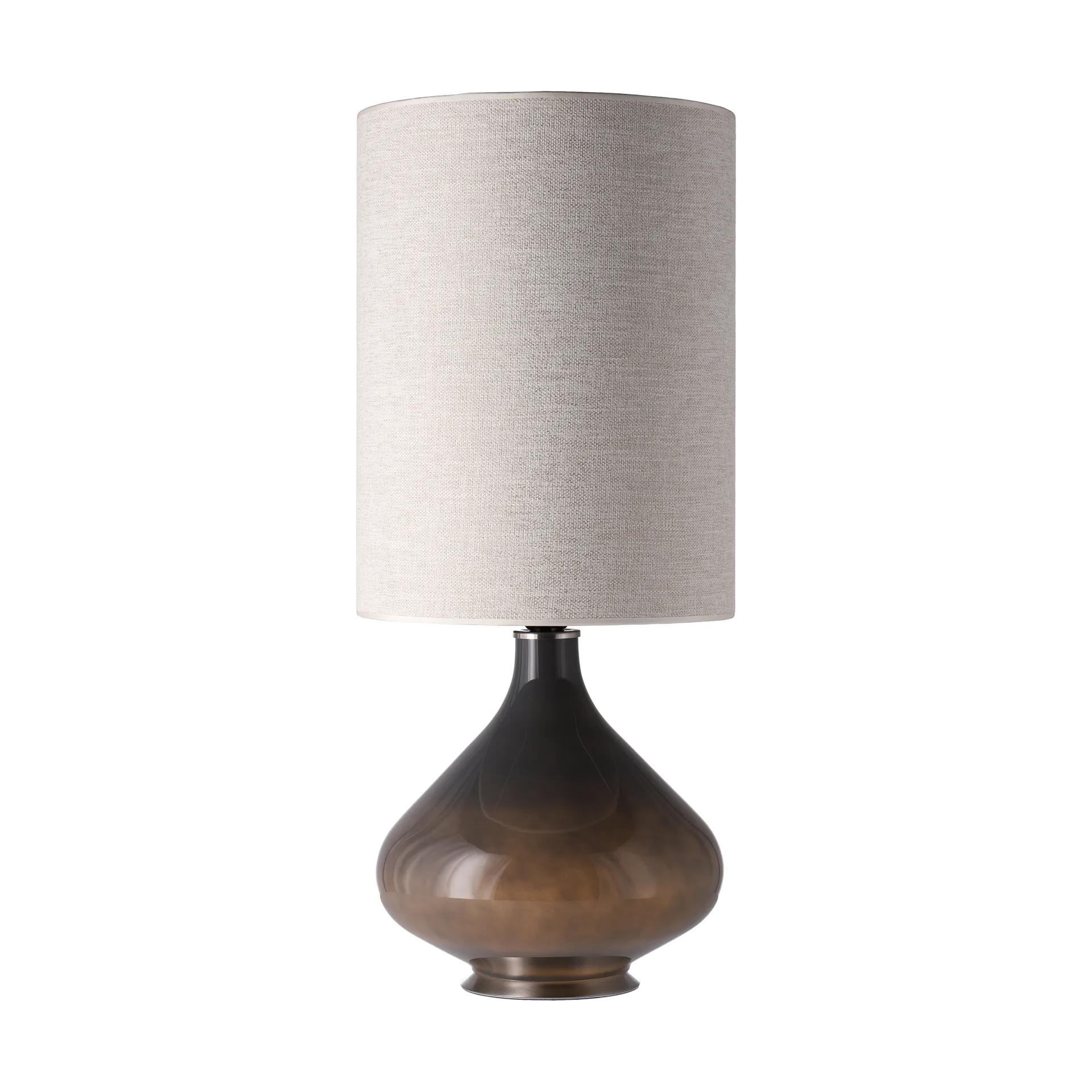 Candeeiro de mesa Flavia, base cinza, London Beige L Flavia Lamps