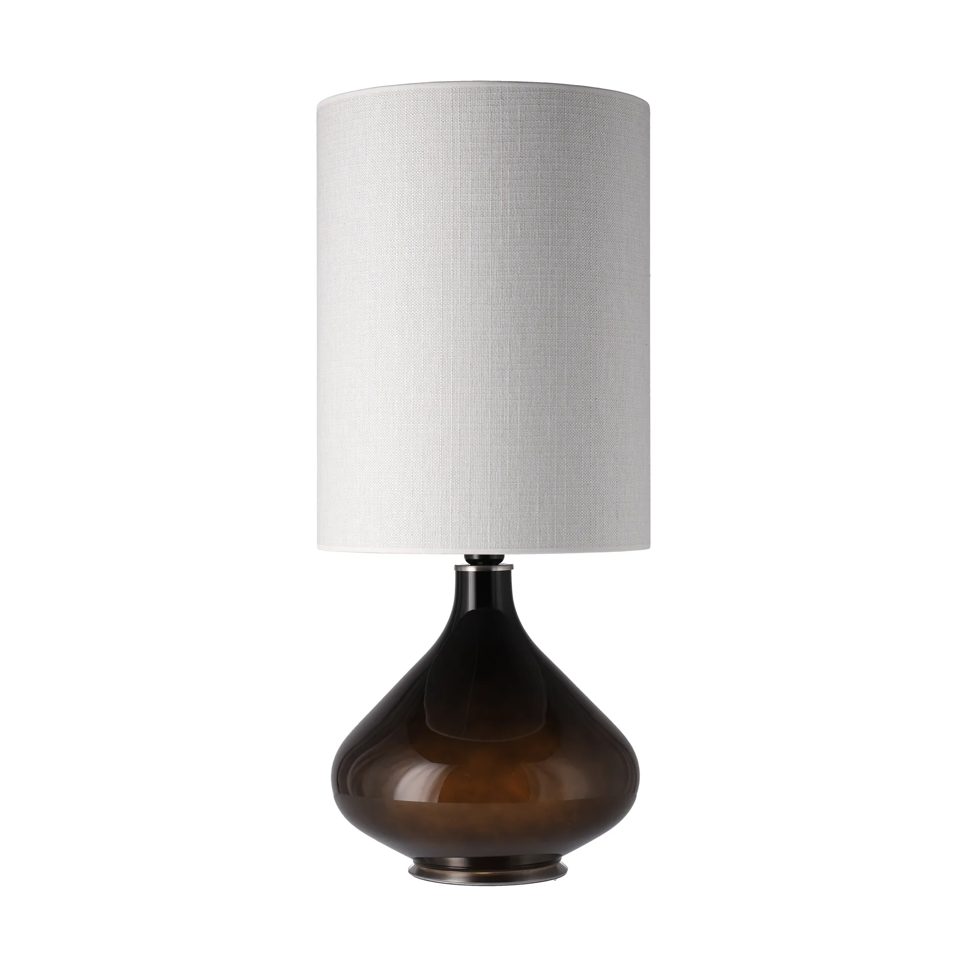 Candeeiro de mesa Flavia, base preta, Babel Beige L Flavia Lamps