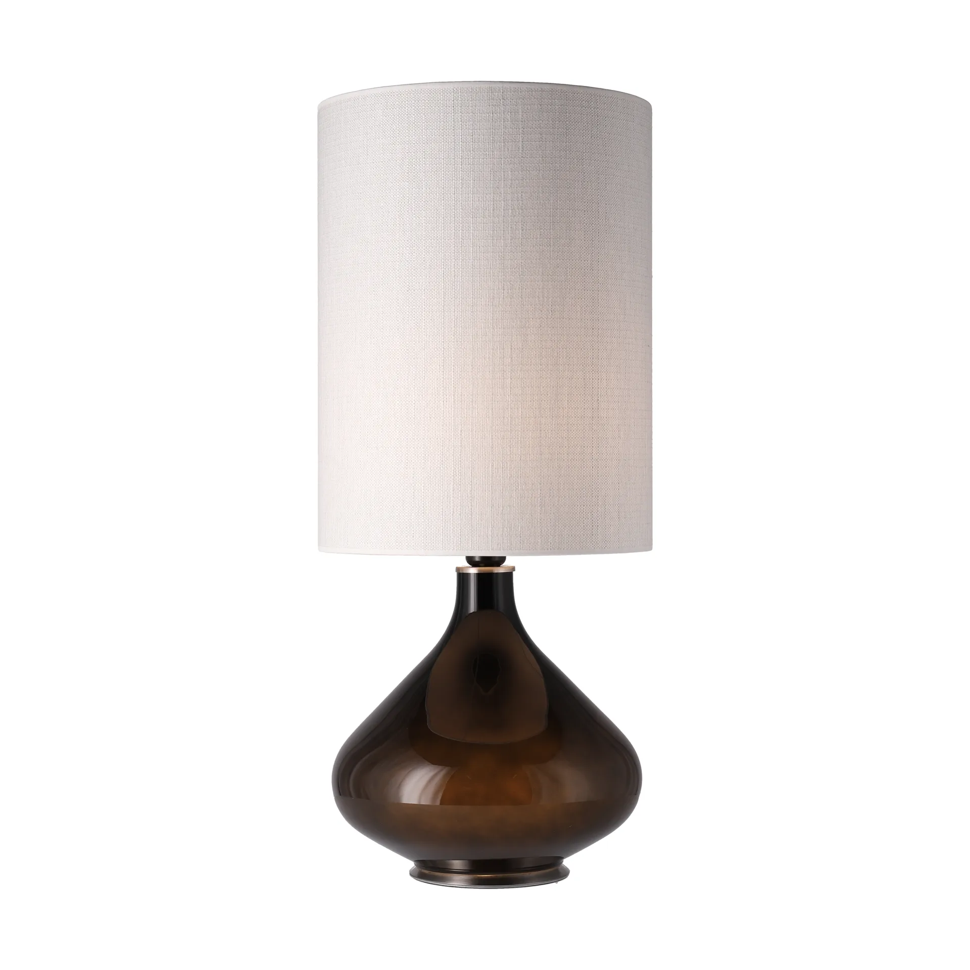 Candeeiro de mesa Flavia, base preta, Babel Beige L Flavia Lamps