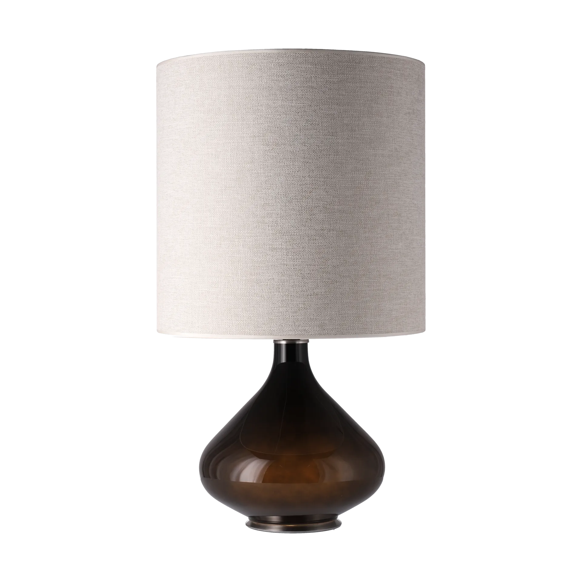 Candeeiro de mesa Flavia, base preta, London Beige M Flavia Lamps