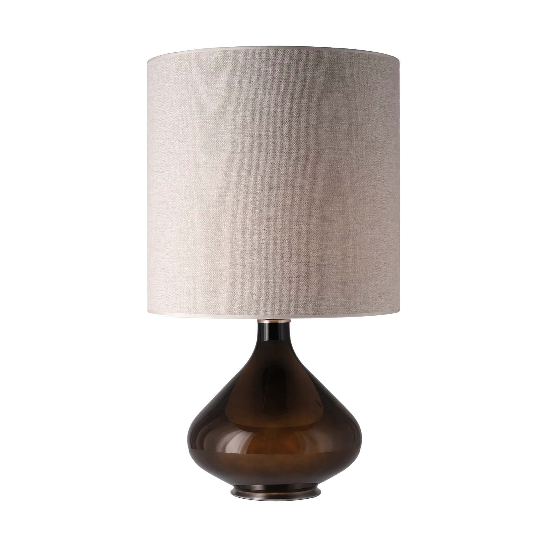 Candeeiro de mesa Flavia, base preta, London Beige M Flavia Lamps