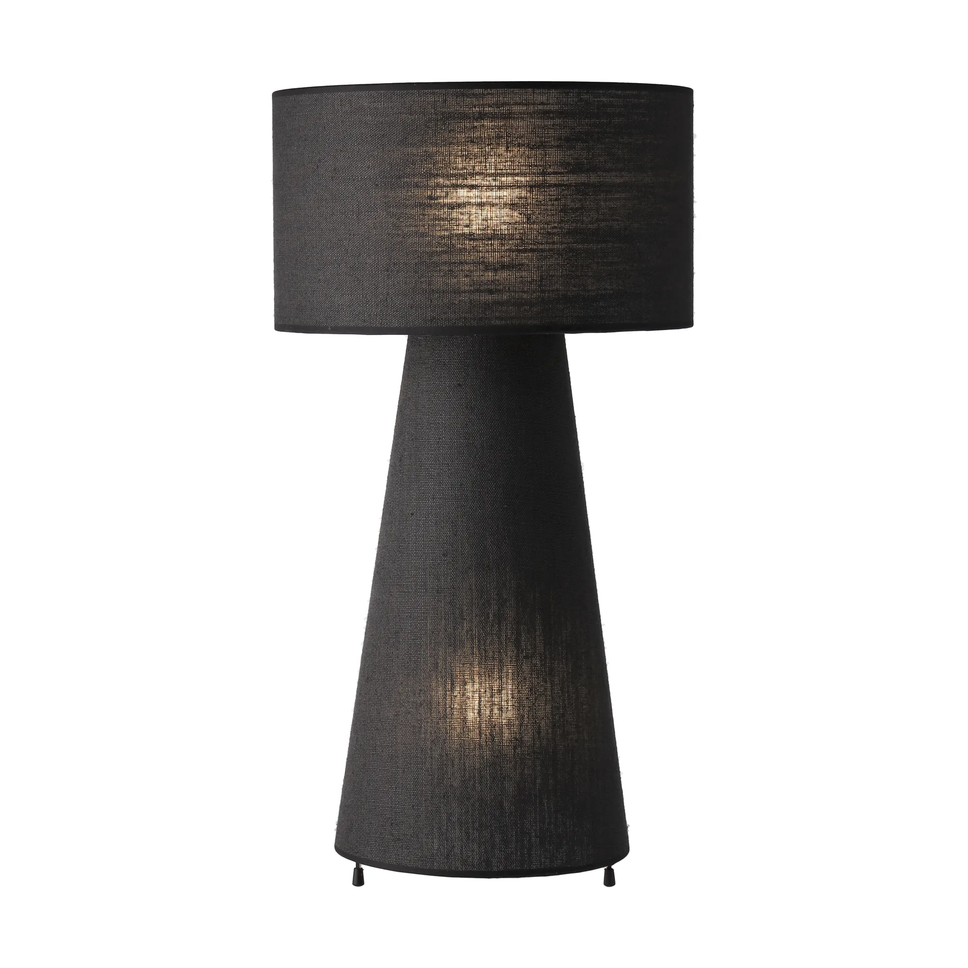 Candeeiro de mesa Sara, Lino Negro Flavia Lamps