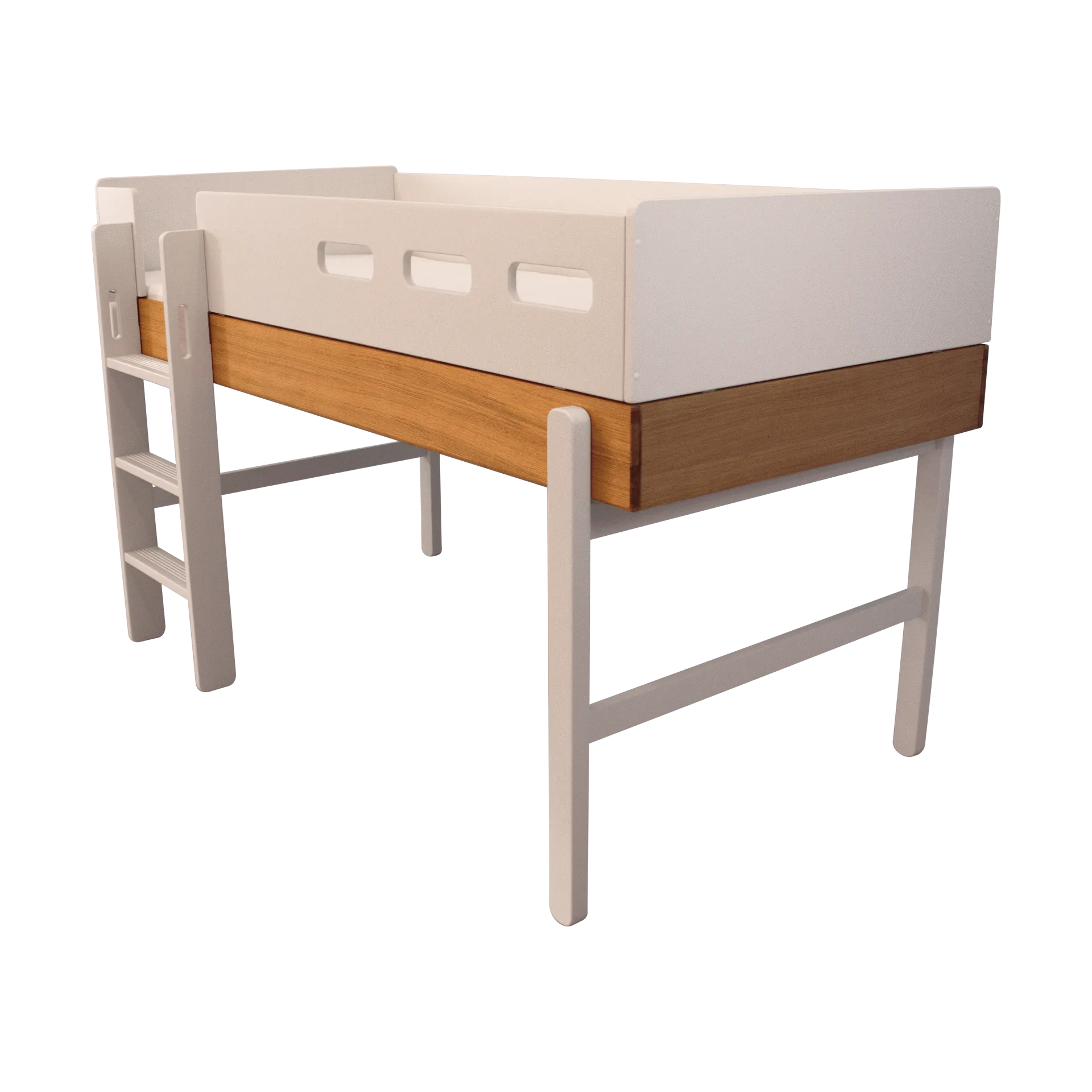 Cama alta Popsicle, Carvalho-Cream FLEXA