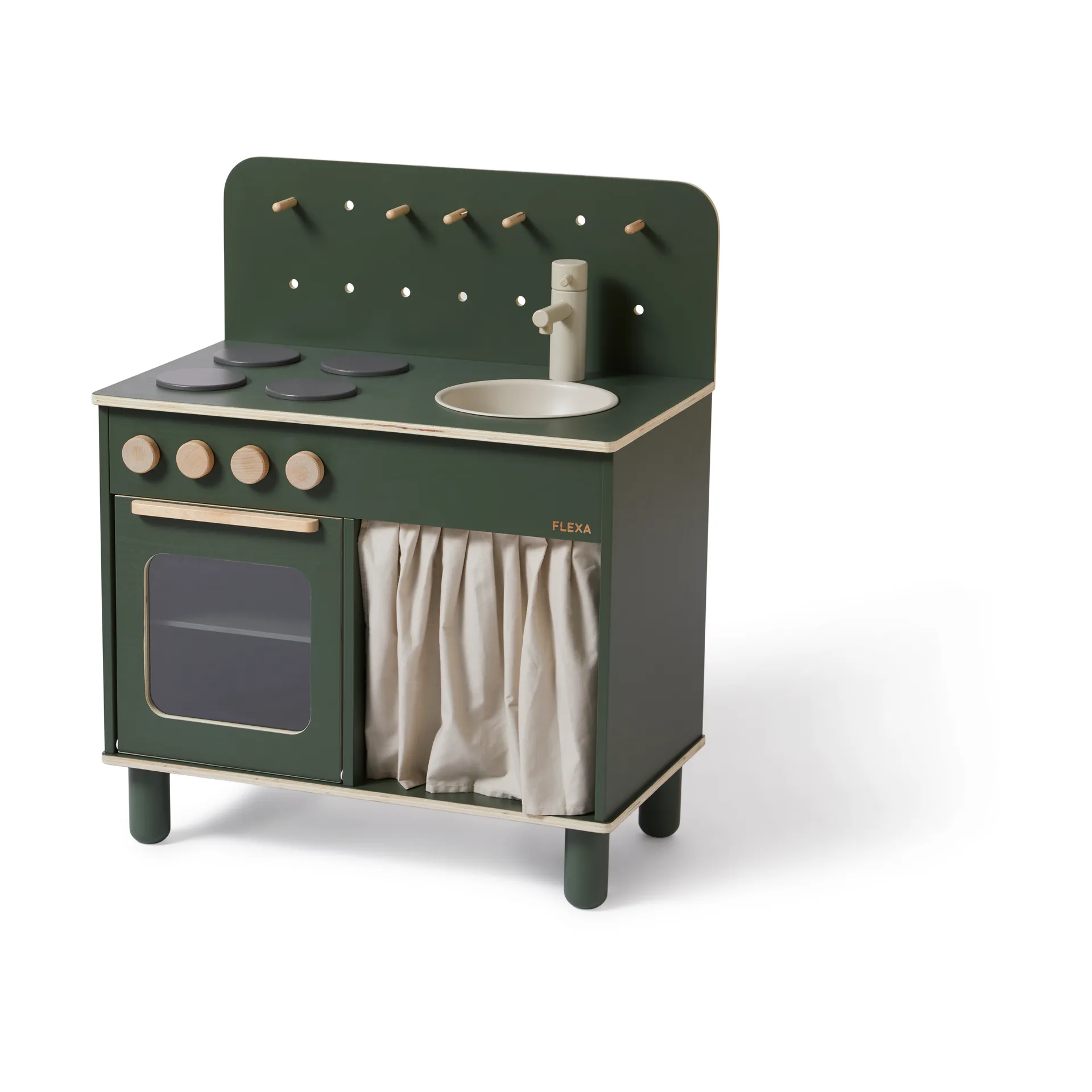 Cozinha de brincar Play 60x75 cm, Verde profundo FLEXA