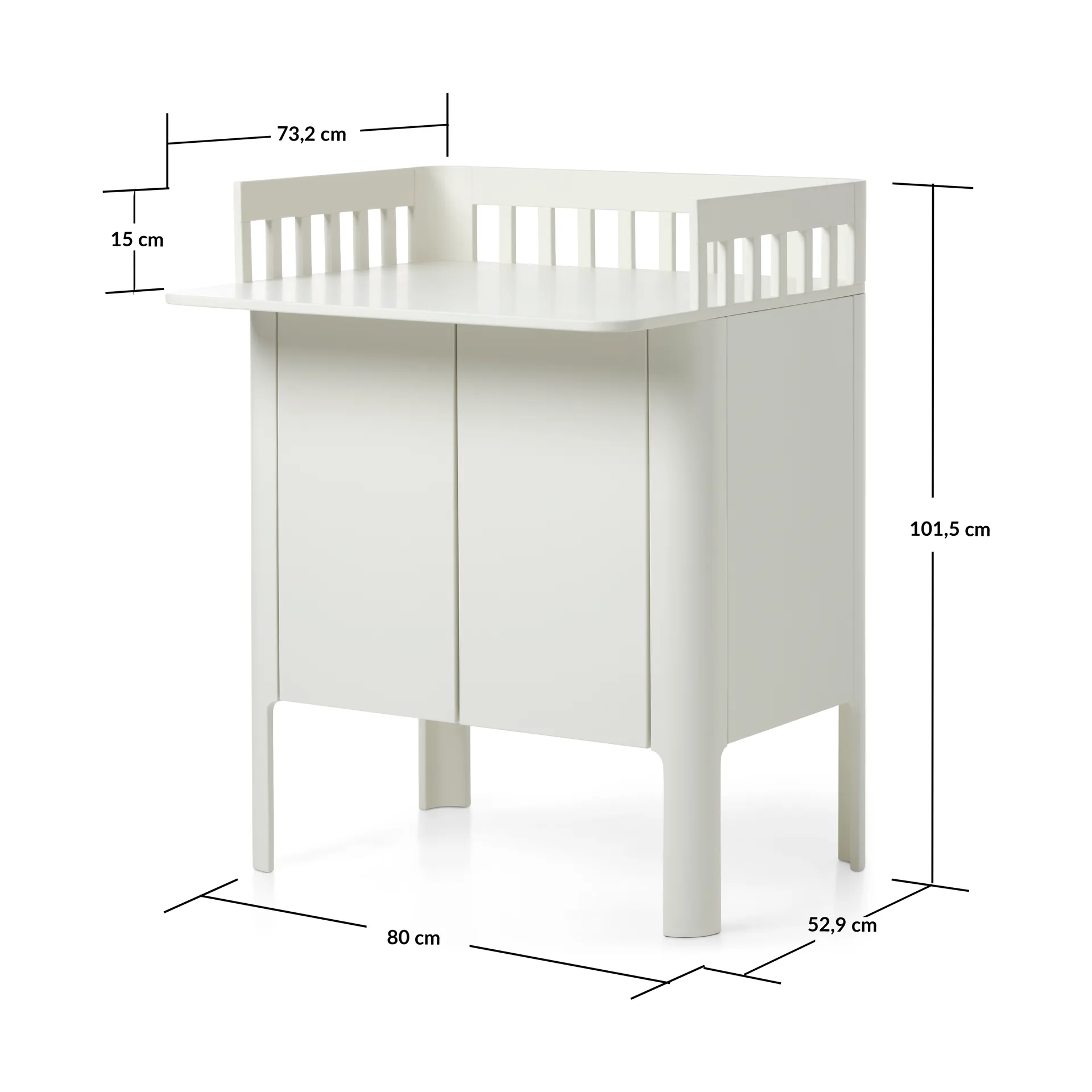 Trocador Nova 80x101 cm, Cream FLEXA