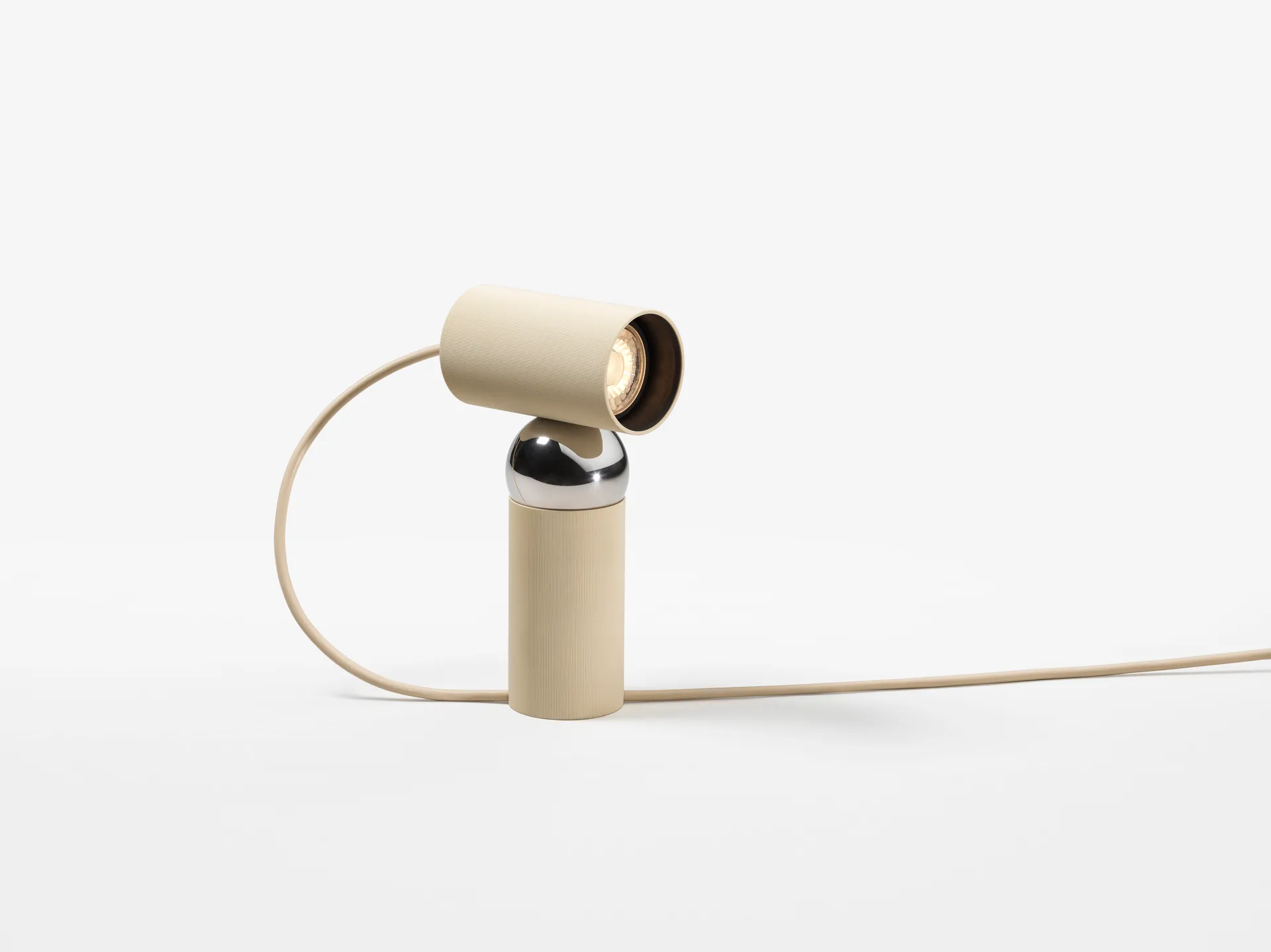 Candeeiro de mesa Bilboquet, Linen Flos