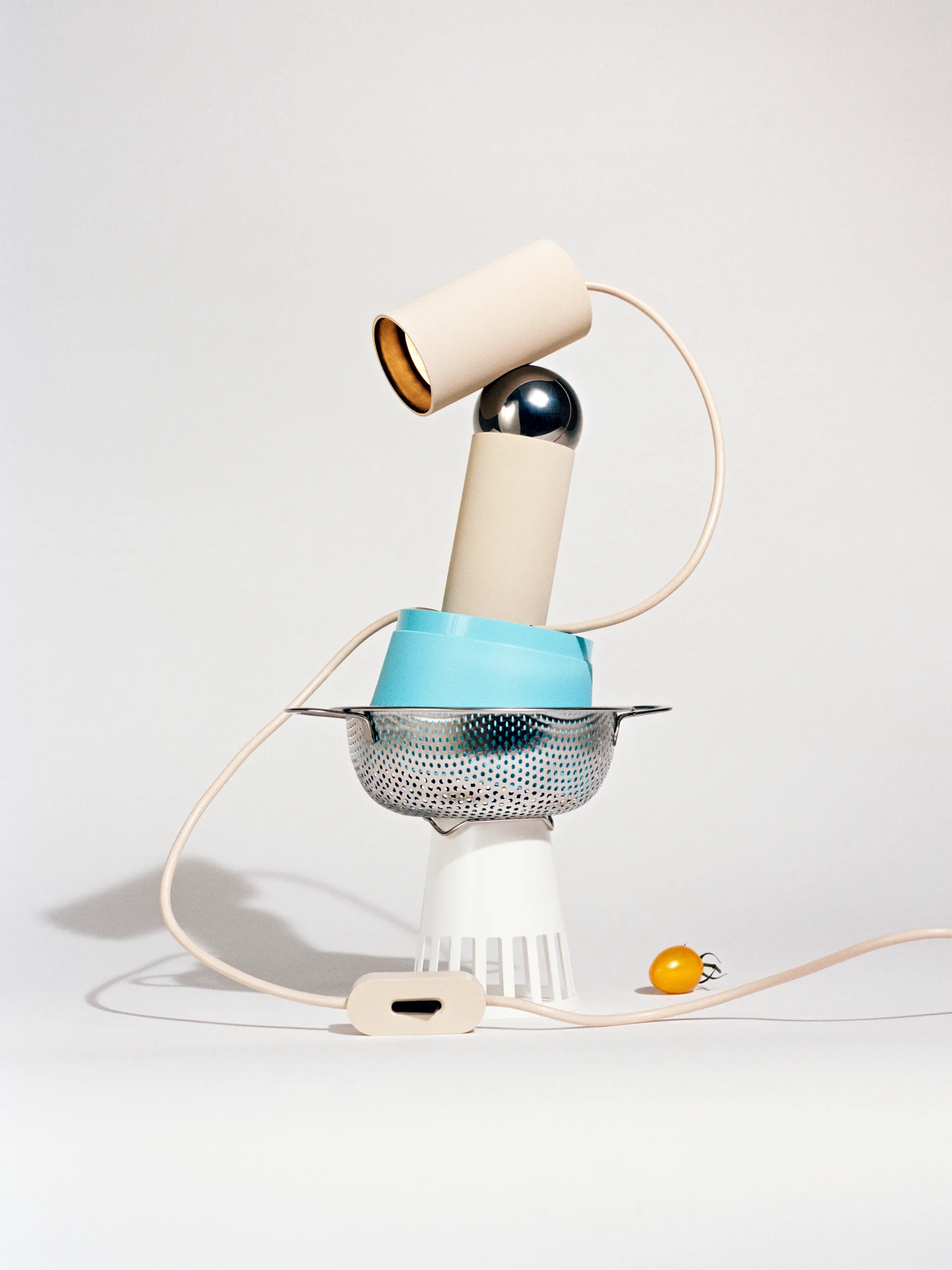 Candeeiro de mesa Bilboquet, Linen Flos