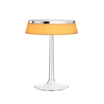 Candeeiro de mesa Bon Jour T - Chrome-soft tecido cúpula - Flos