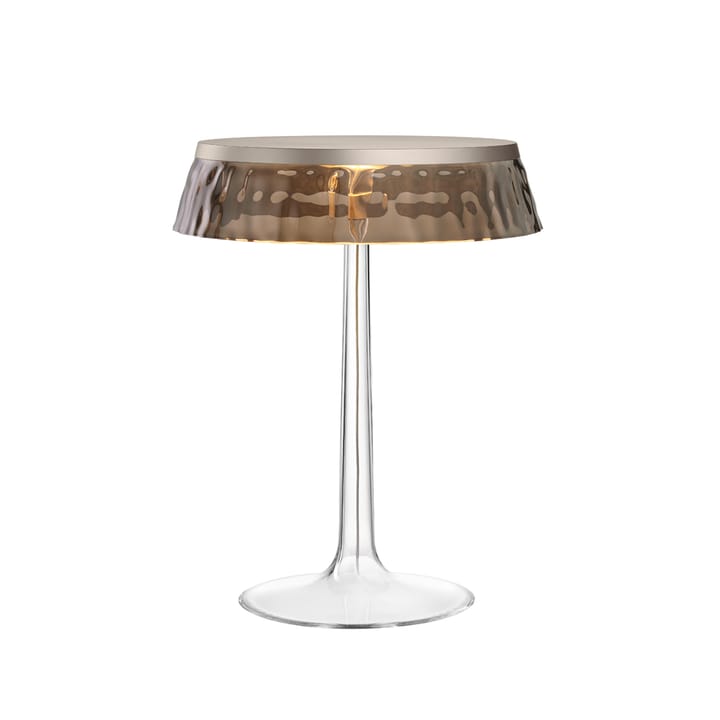 Candeeiro de mesa Bon Jour T - Fumaça-cinza-topo cromado fosco - Flos