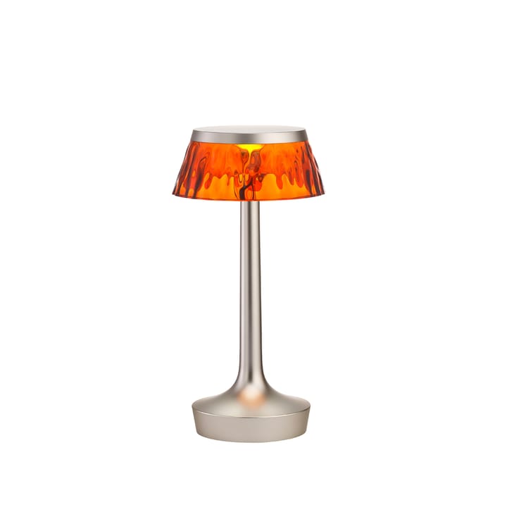 Candeeiro de mesa Bon Jour Unplugged - Matt chrome-amber - Flos