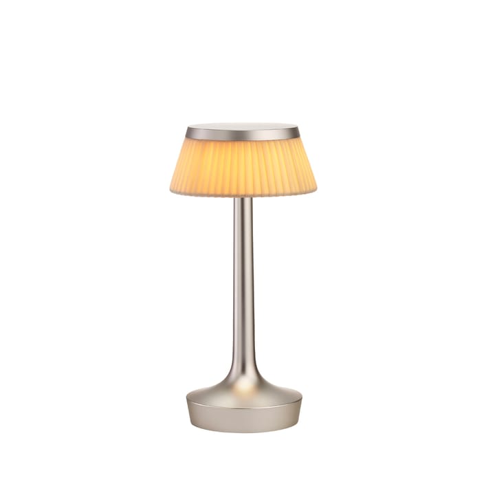 Candeeiro de mesa Bon Jour Unplugged - Matt chrome-fabric - Flos