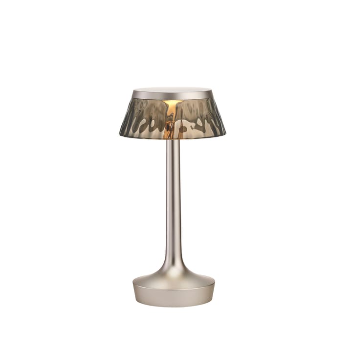 Candeeiro de mesa Bon Jour Unplugged - Matt chrome-fumée - Flos