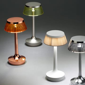 Candeeiro de mesa Bon Jour Unplugged - Matt chrome-transparent - Flos